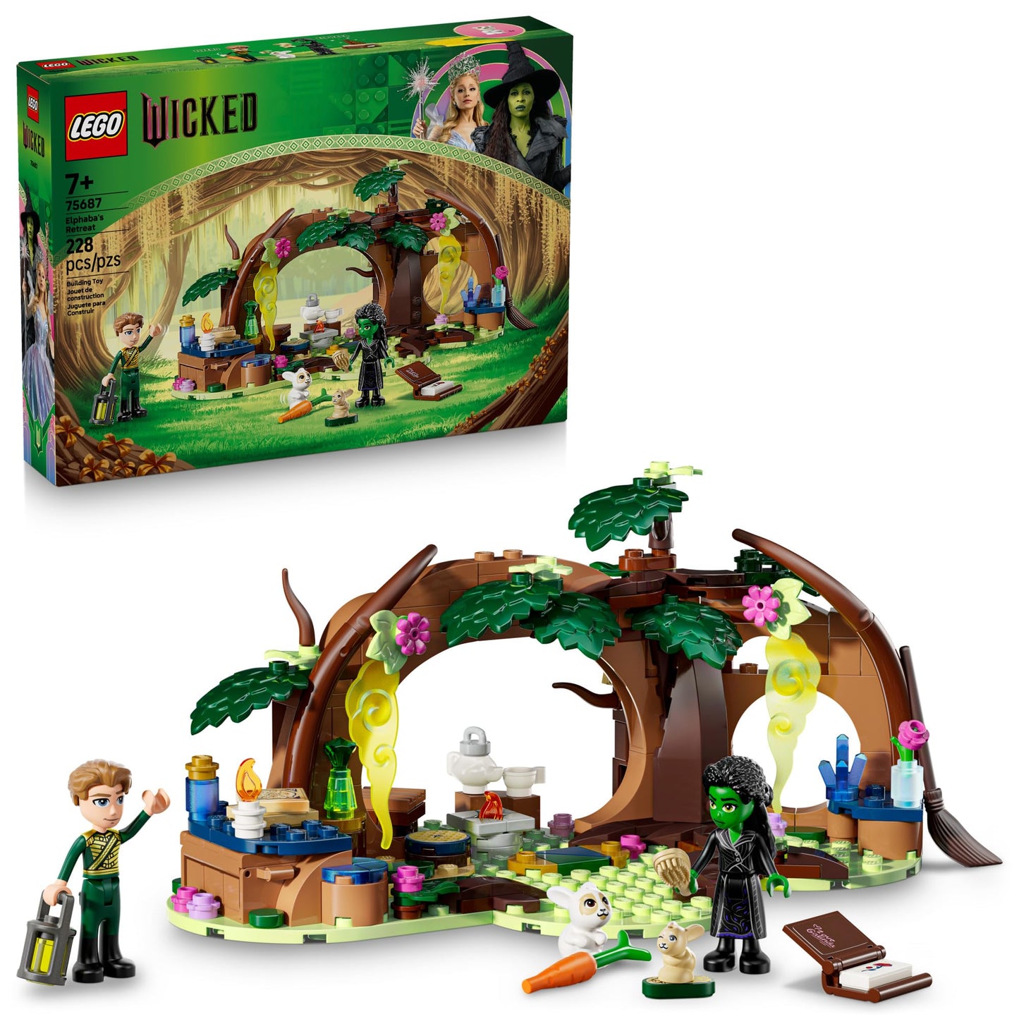 LEGO Wicked Elphaba's Retreat 75687 – Elphaba & Fiyero Forest Hideaway Playset