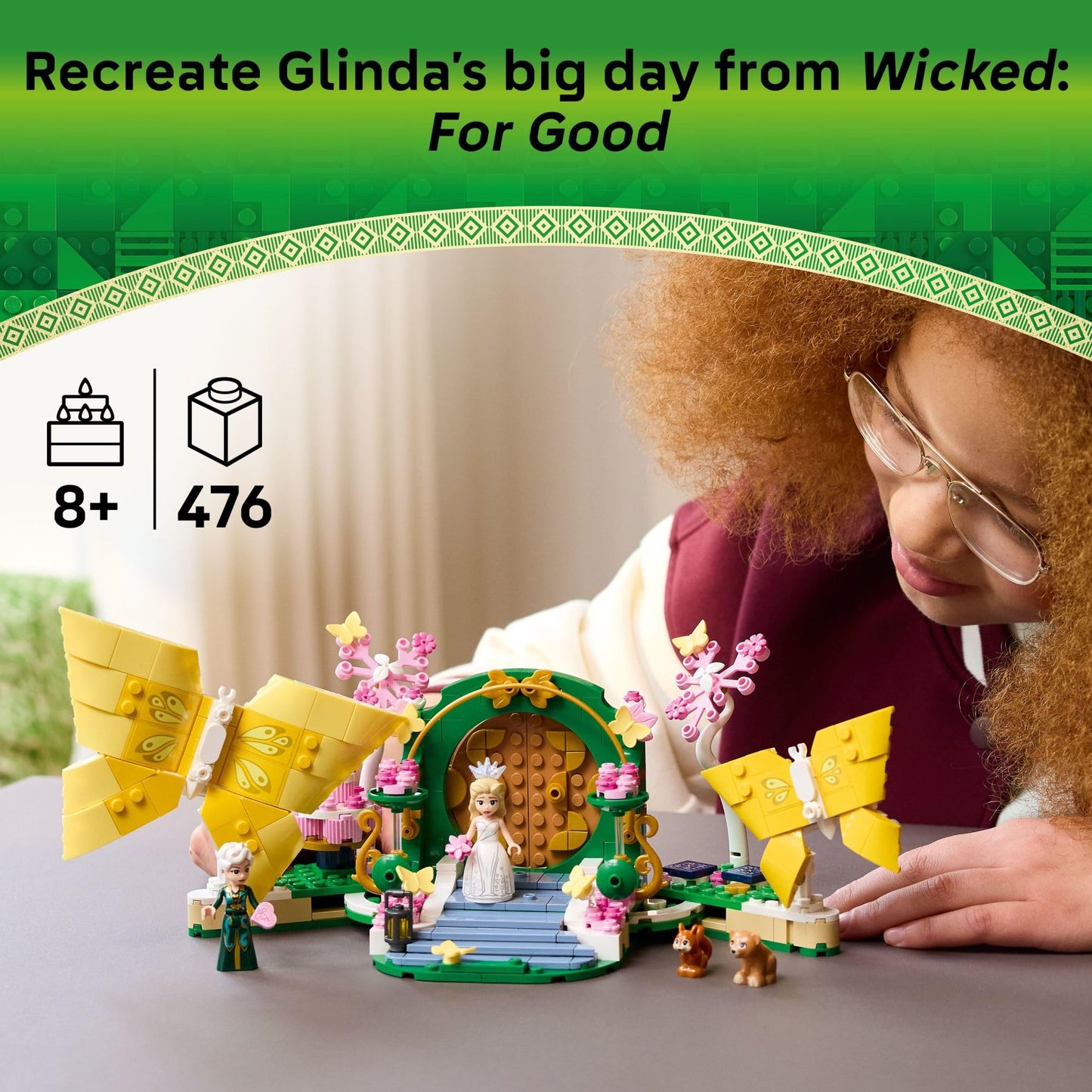 LEGO Wicked Glinda's Wedding Day Building Toy (75688) – 476 Pieces
