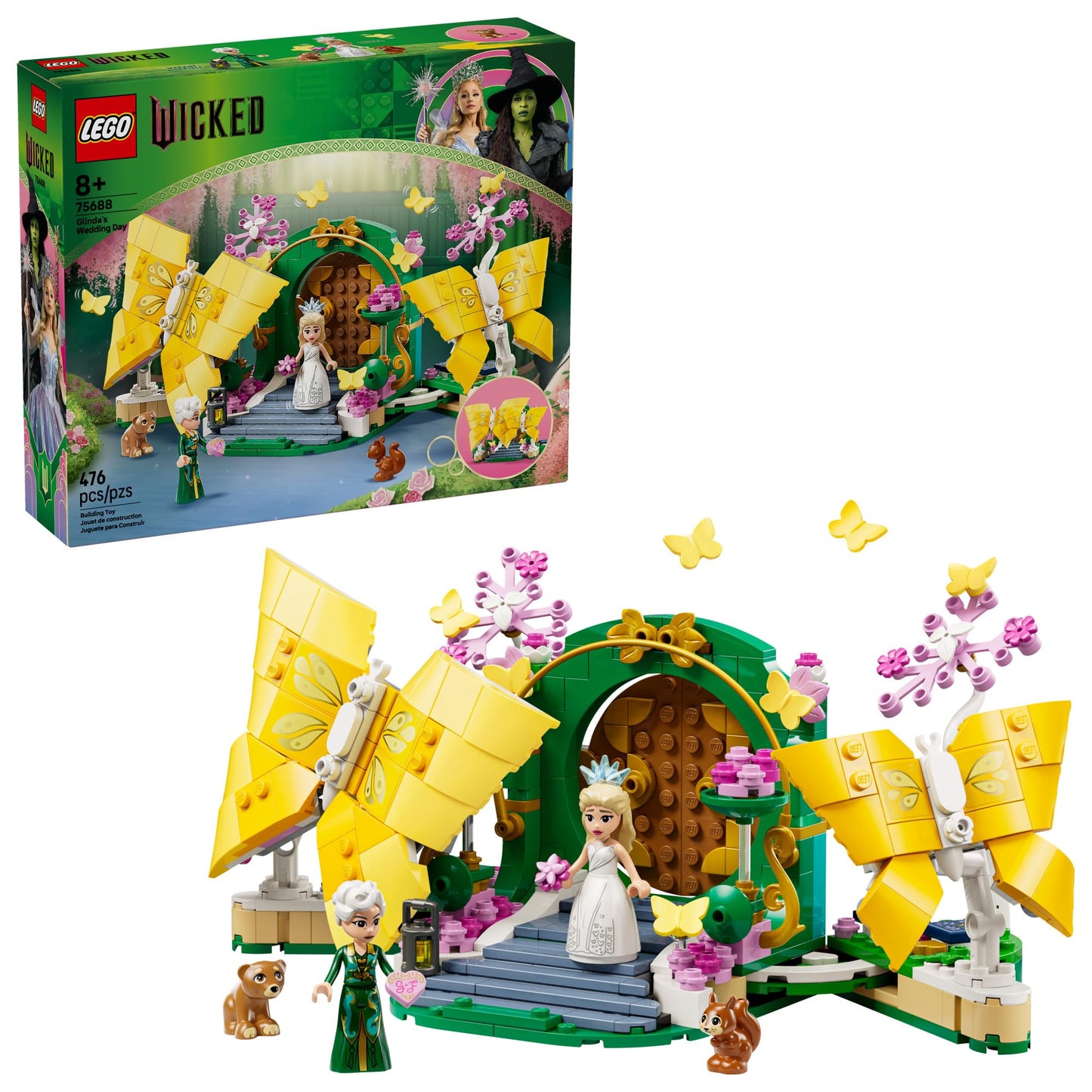 LEGO Wicked Glinda's Wedding Day Building Toy (75688) – 476 Pieces