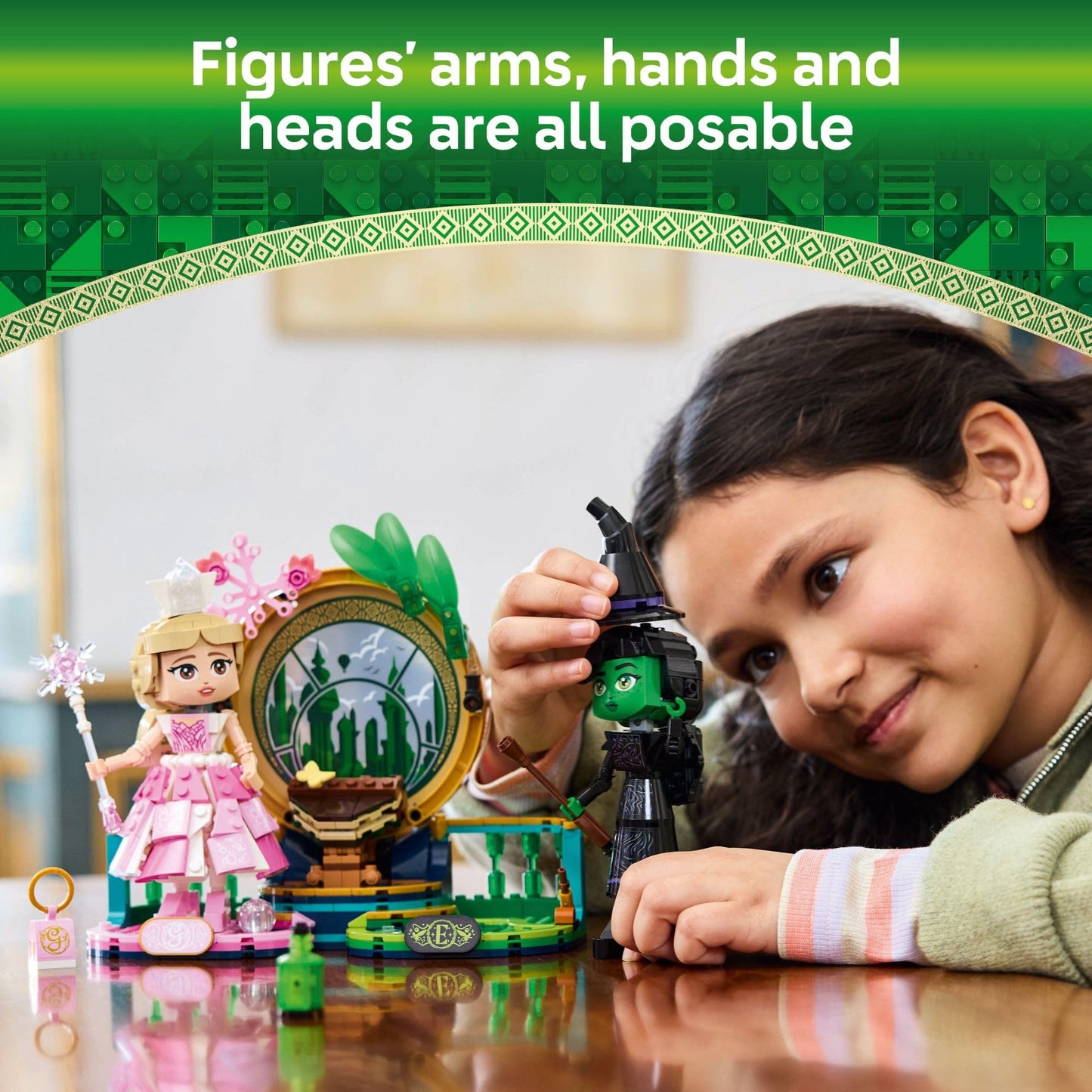 LEGO Wicked Elphaba & Glinda Figures (75682) – Buildable Wicked Dolls