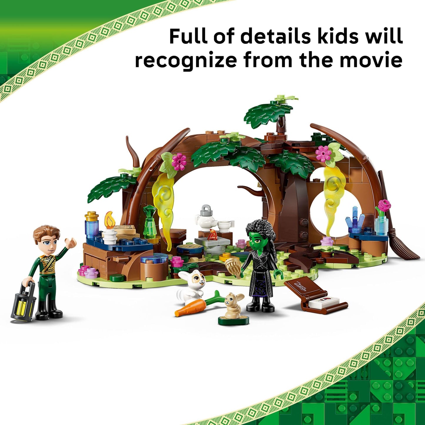 LEGO Wicked Elphaba's Retreat 75687 – Elphaba & Fiyero Forest Hideaway Playset