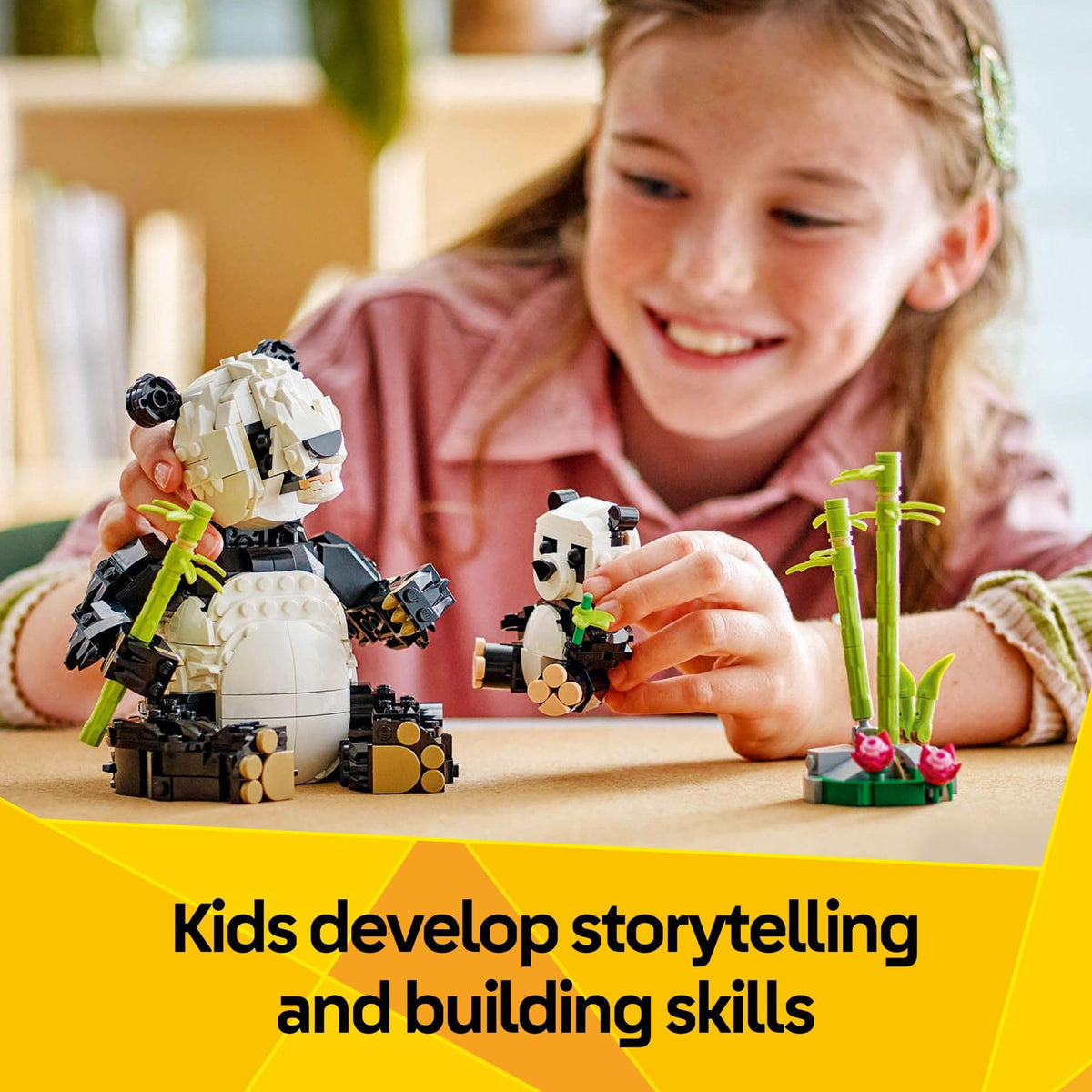 LEGO Creator 3-in-1 Wild Animals Panda Family – 626-Piece Building Kit for Kids 8+