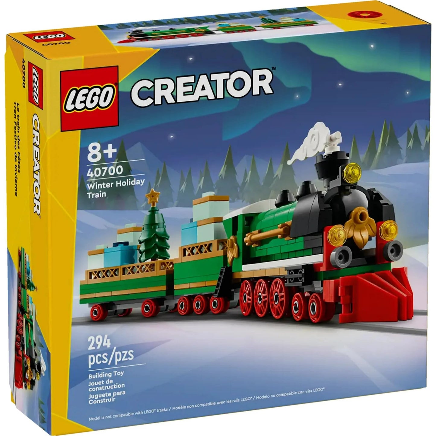 LEGO Winter Holiday Train (Creator) 40700 – Buildable Holiday Train Set