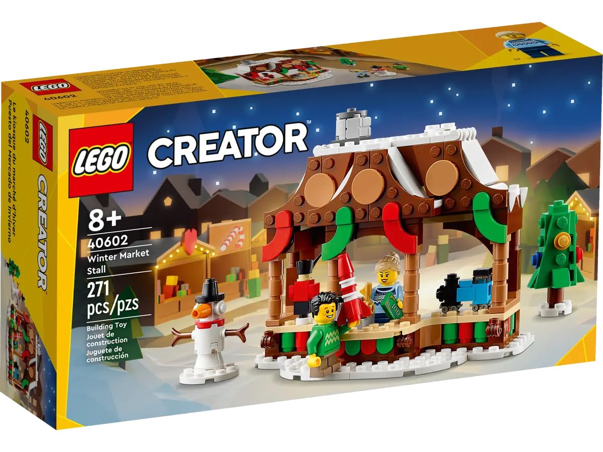 LEGO 40602 Winter Market Stall GWP (271 pcs) – Festive Holiday Play & Storytelling
