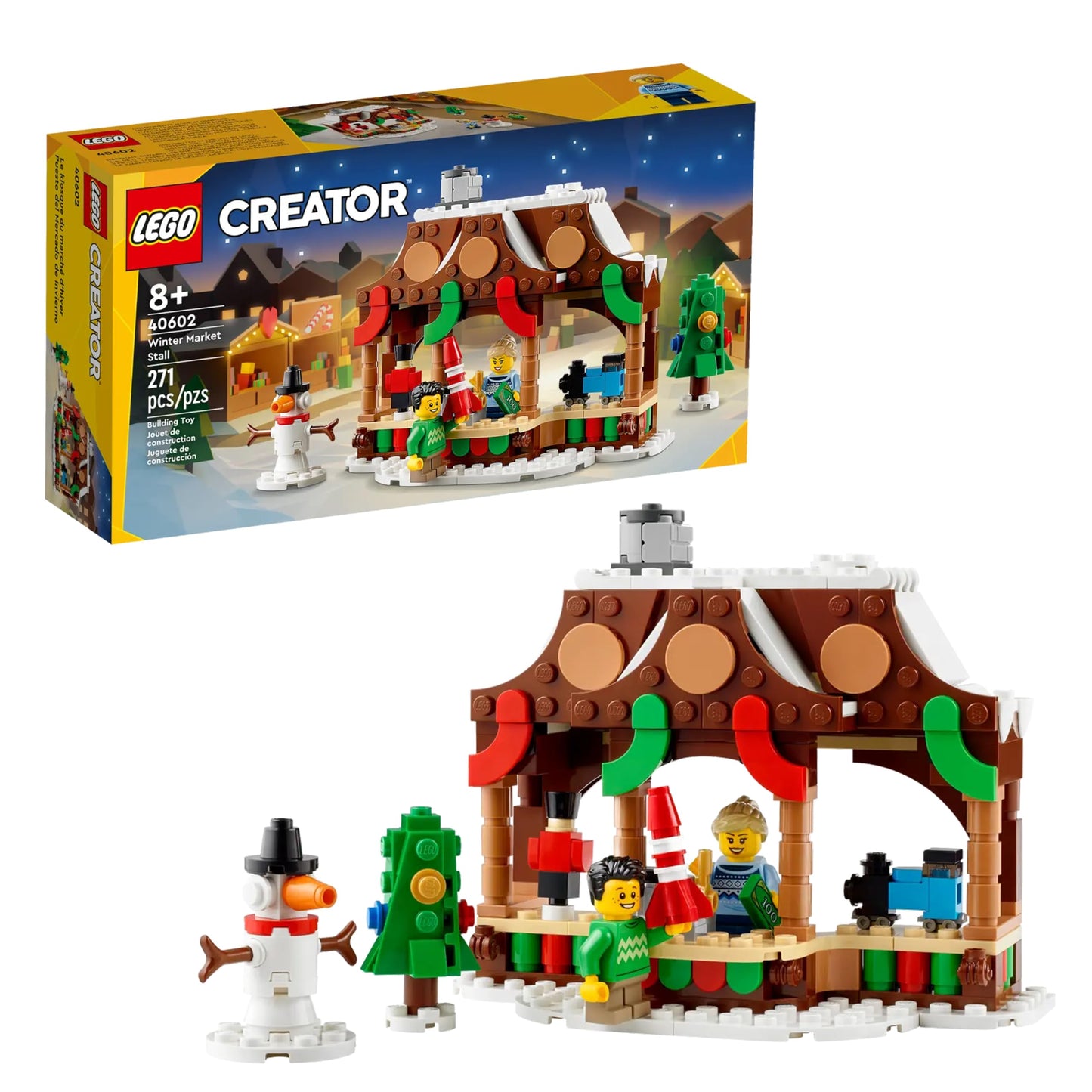 LEGO 40602 Winter Market Stall GWP (271 pcs) – Festive Holiday Play & Storytelling
