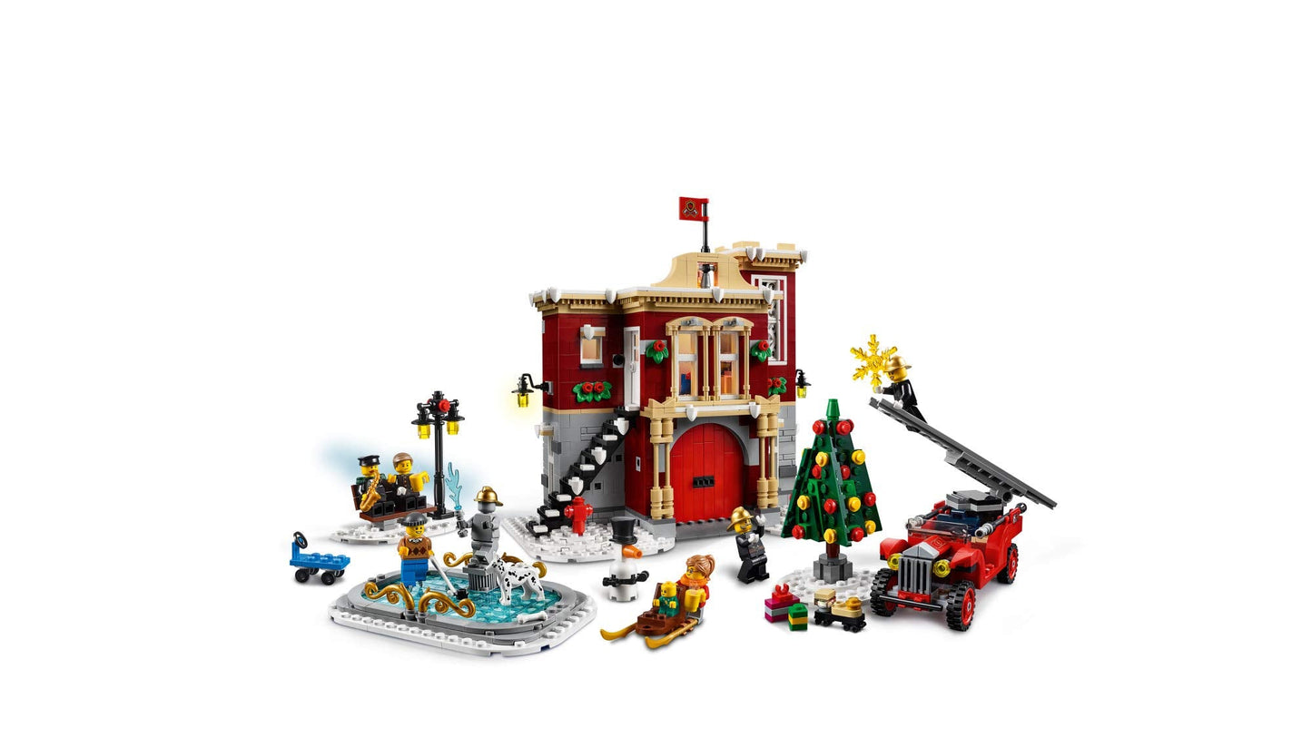 LEGO Creator Expert Winter Village Fire Station 10263 – 1166 Pieces | Festive Building Kit