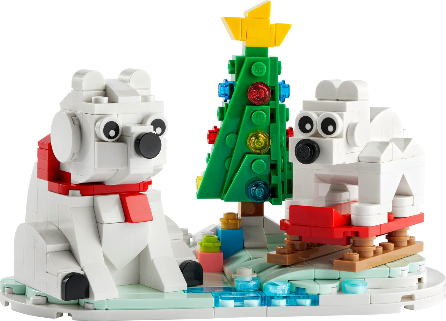 LEGO Wintertime Polar Bears 40571 – Christmas Decor Building Kit (312 Pieces)