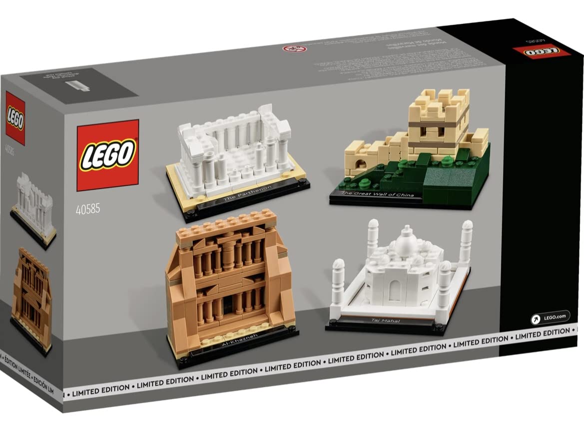 LEGO World of Wonders 40585 Exclusive Set – 4 Iconic Landmarks in Brick