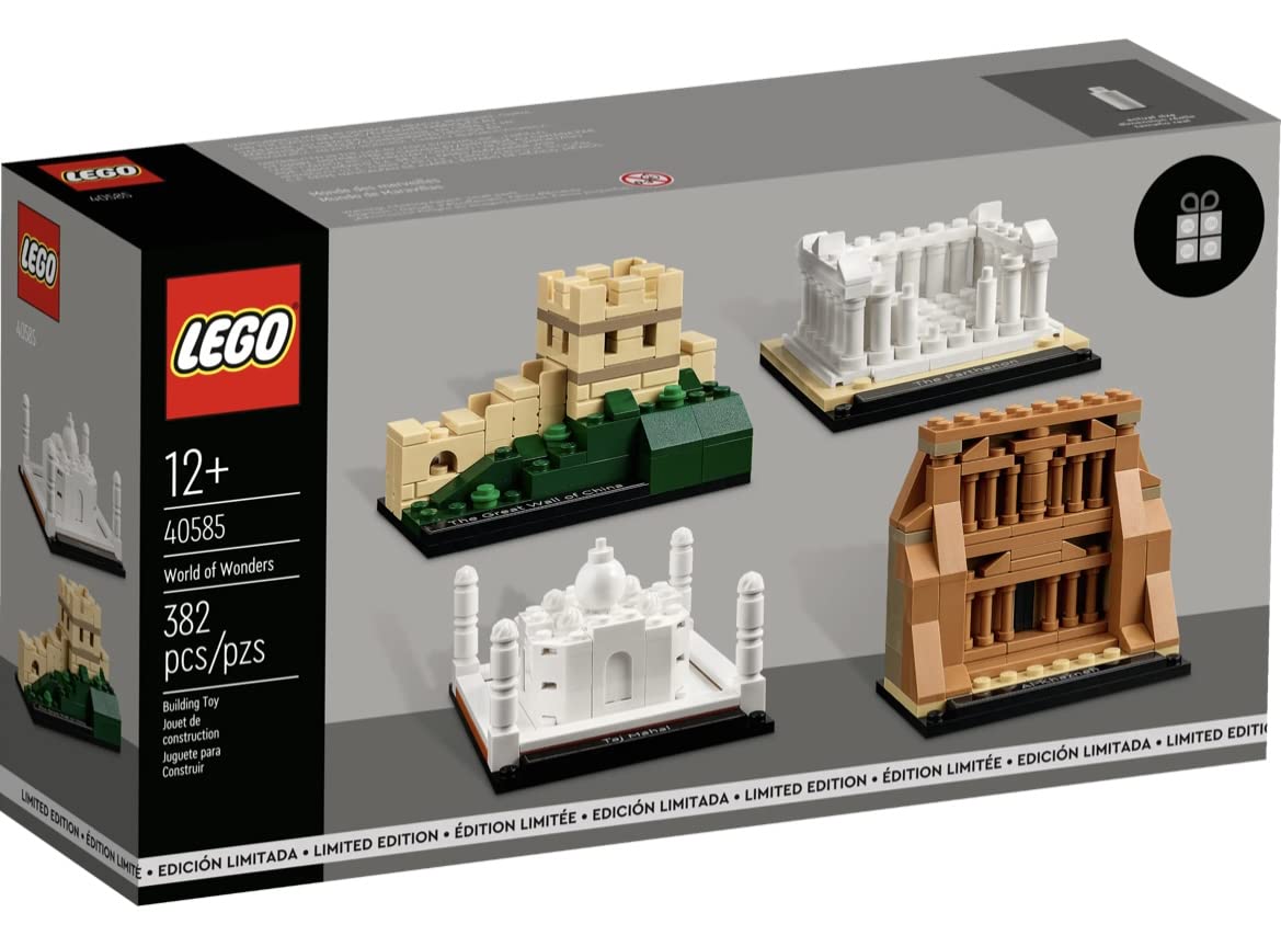 LEGO World of Wonders 40585 Exclusive Set – 4 Iconic Landmarks in Brick