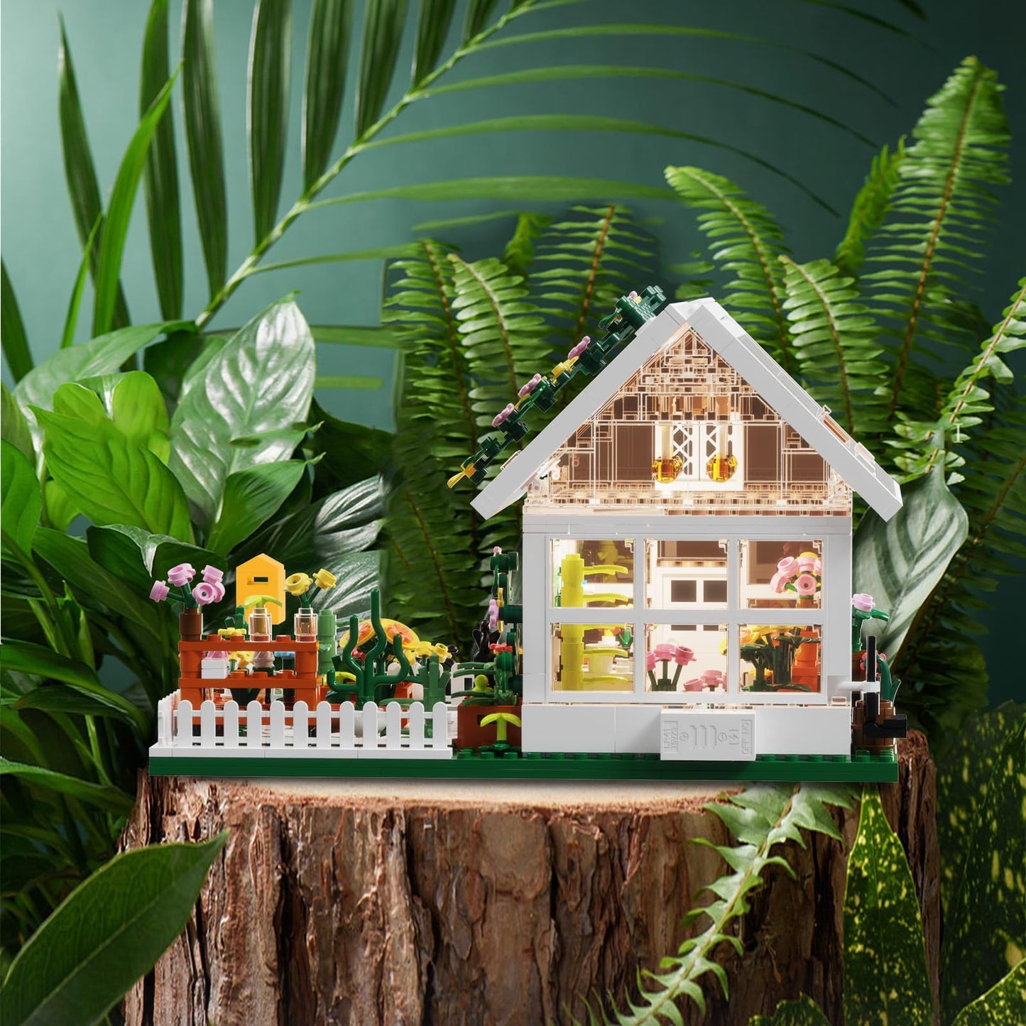 LEGPS YYDS Flower House LED Building Mini Set – City Street View Greenhouse