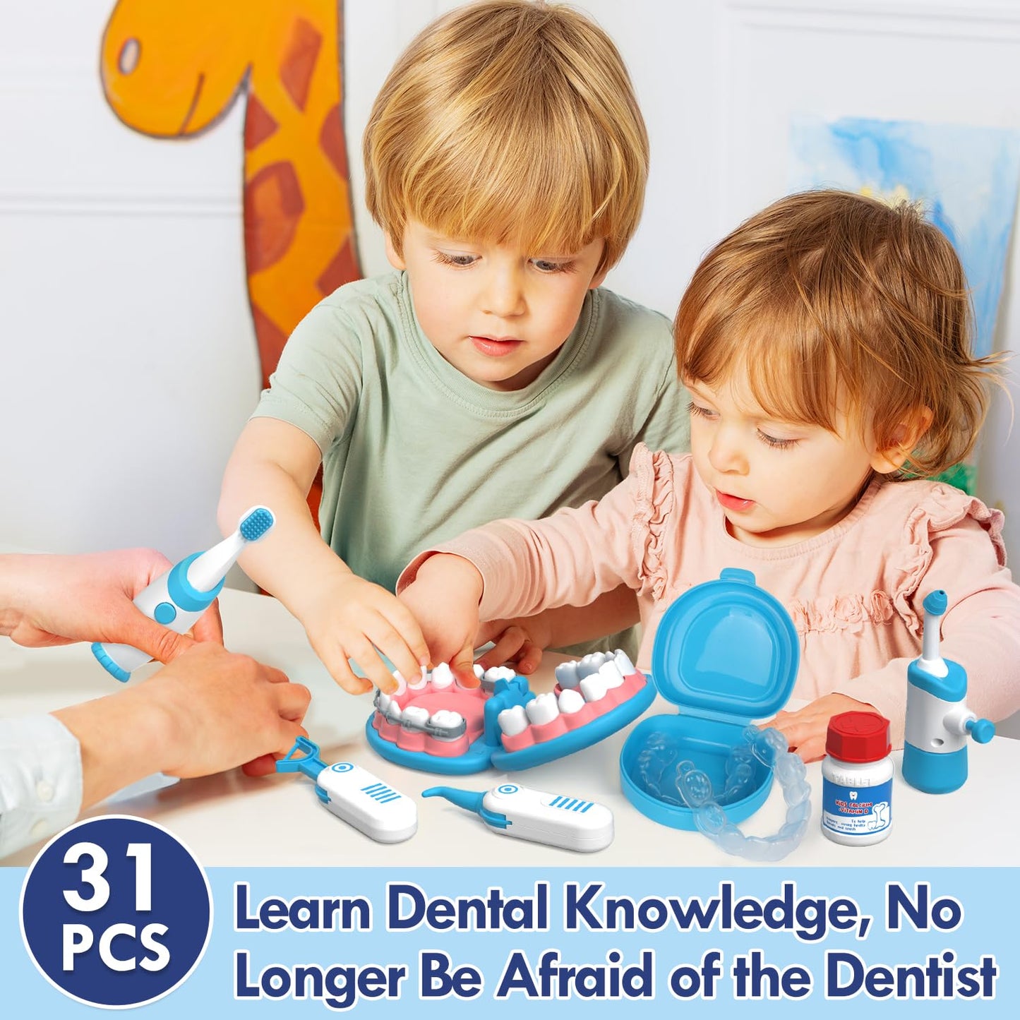 Lehoo Castle Doctor Kit for Toddlers 3-5 – Kids Dentist Play Set