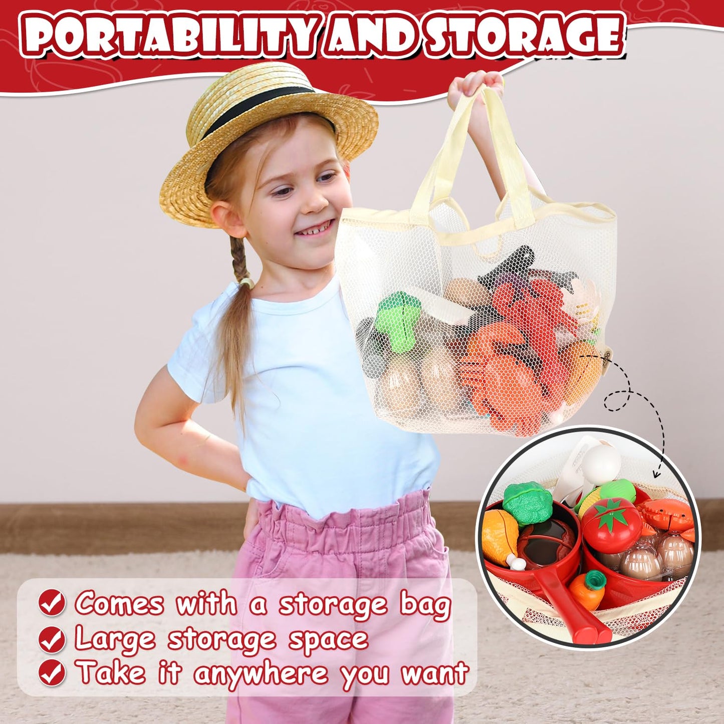 Lehoo Castle Play Kitchen Accessories – Pots & Pans Set for Kids 3+