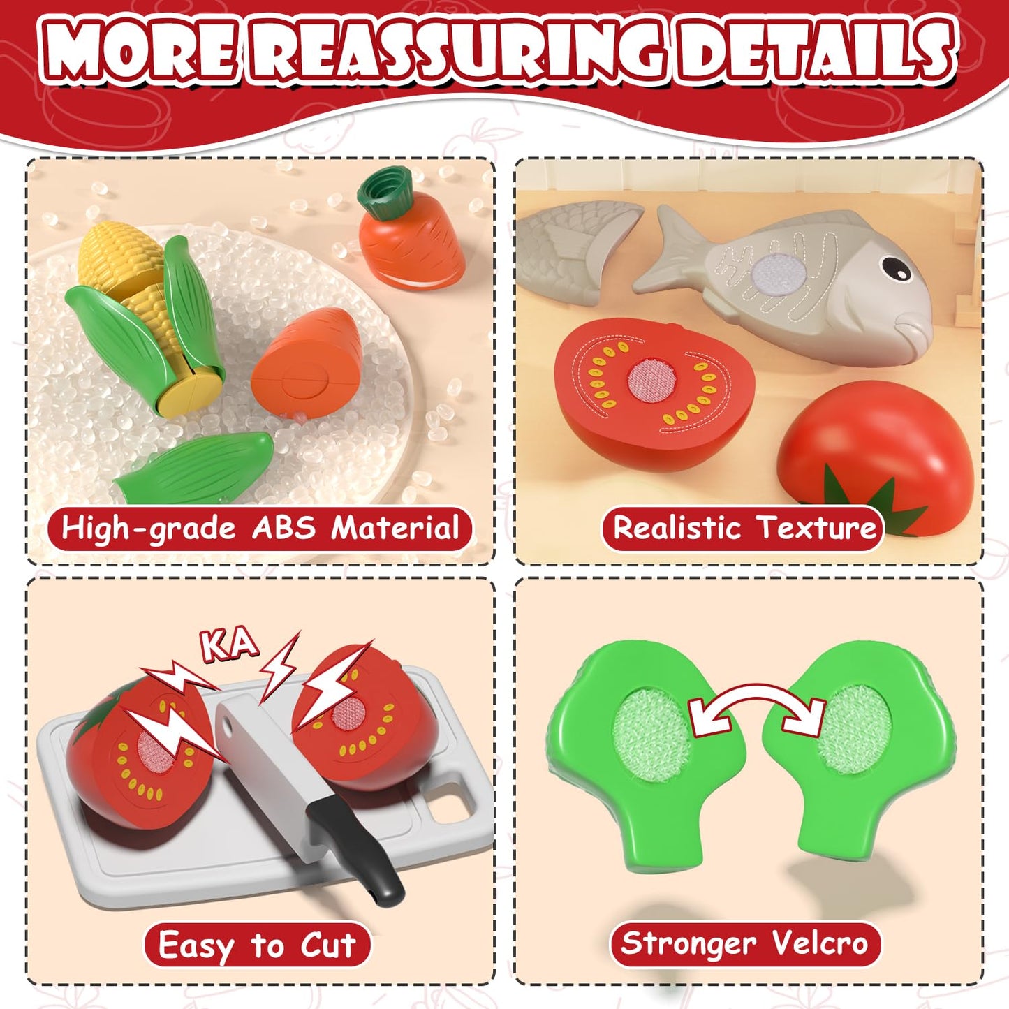 Lehoo Castle Play Kitchen Accessories – Pots & Pans Set for Kids 3+
