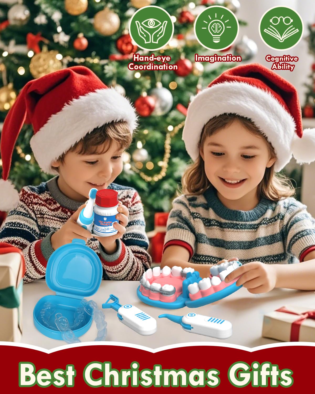 Lehoo Castle Doctor Kit for Toddlers 3-5 – Kids Dentist Play Set