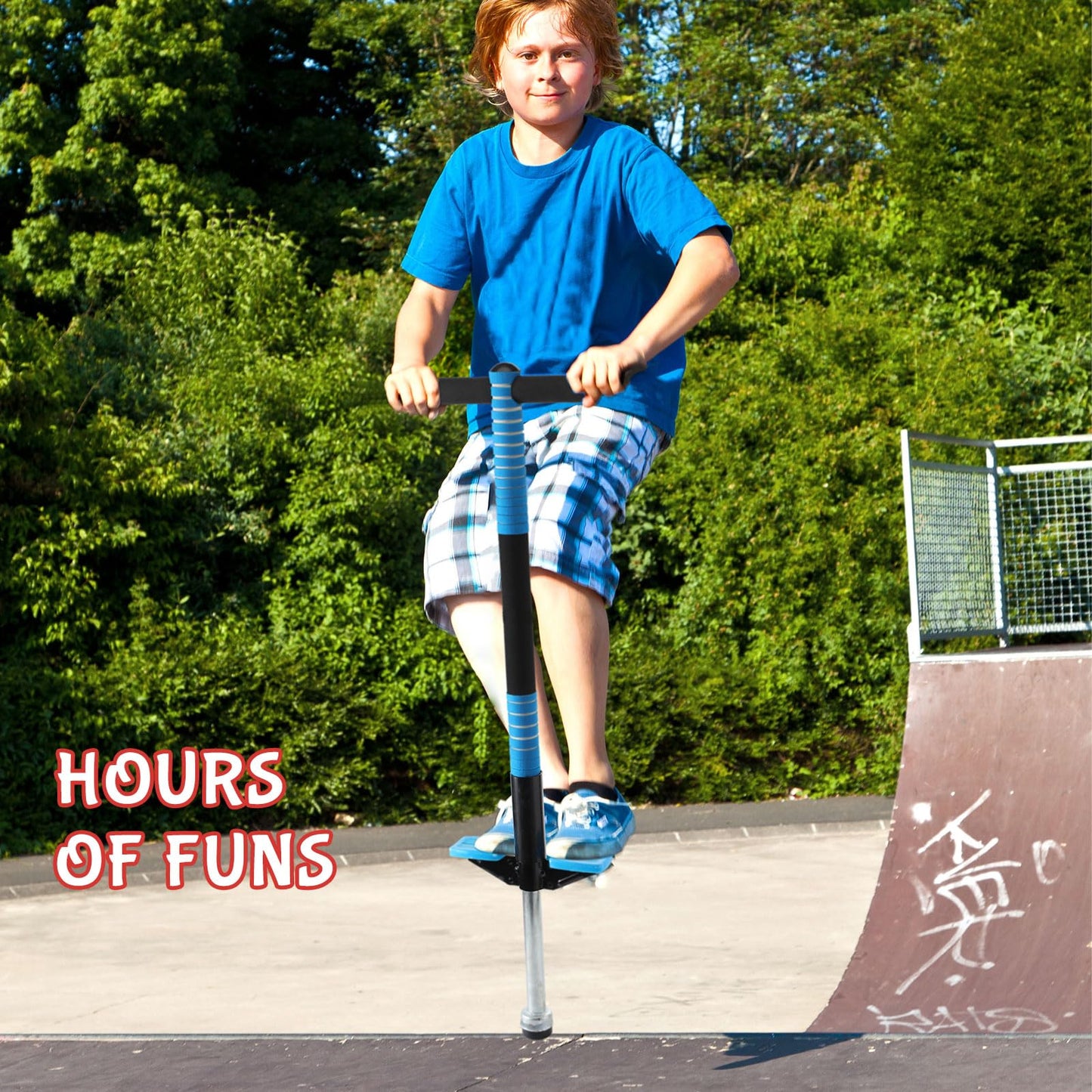 Leitee 3-Pcs Pogo Stick for Kids 6+ | Soft Foam Jump Sticks 40-80 lbs | Outdoor Activity