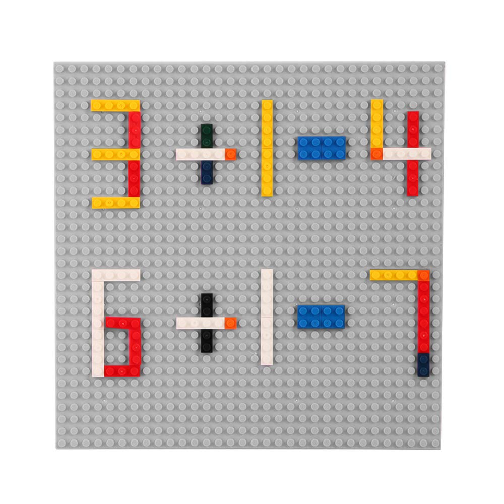 Lekebaby Classic Baseplates 10x10 Grey – Pack of 12, Compatible with Major Brands