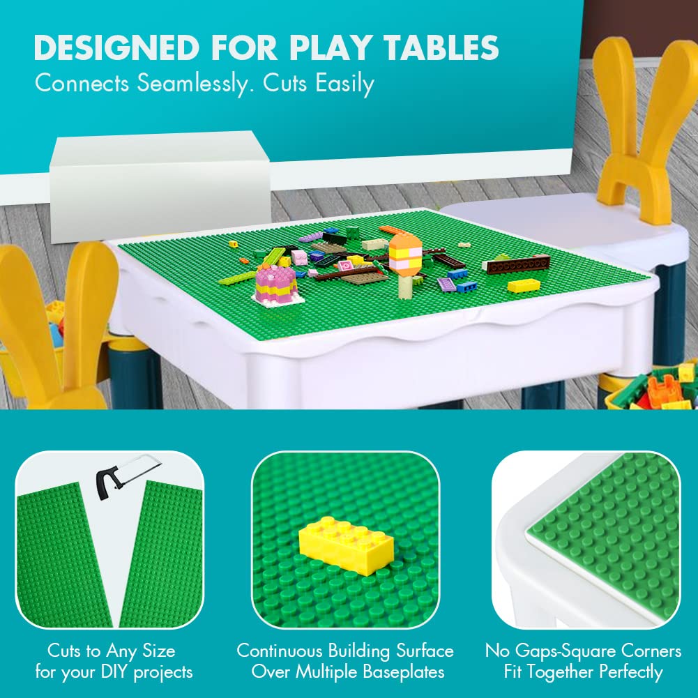 Lekebaby Classic Baseplates 10x10 – 12 Pack, Compatible with Major Brands