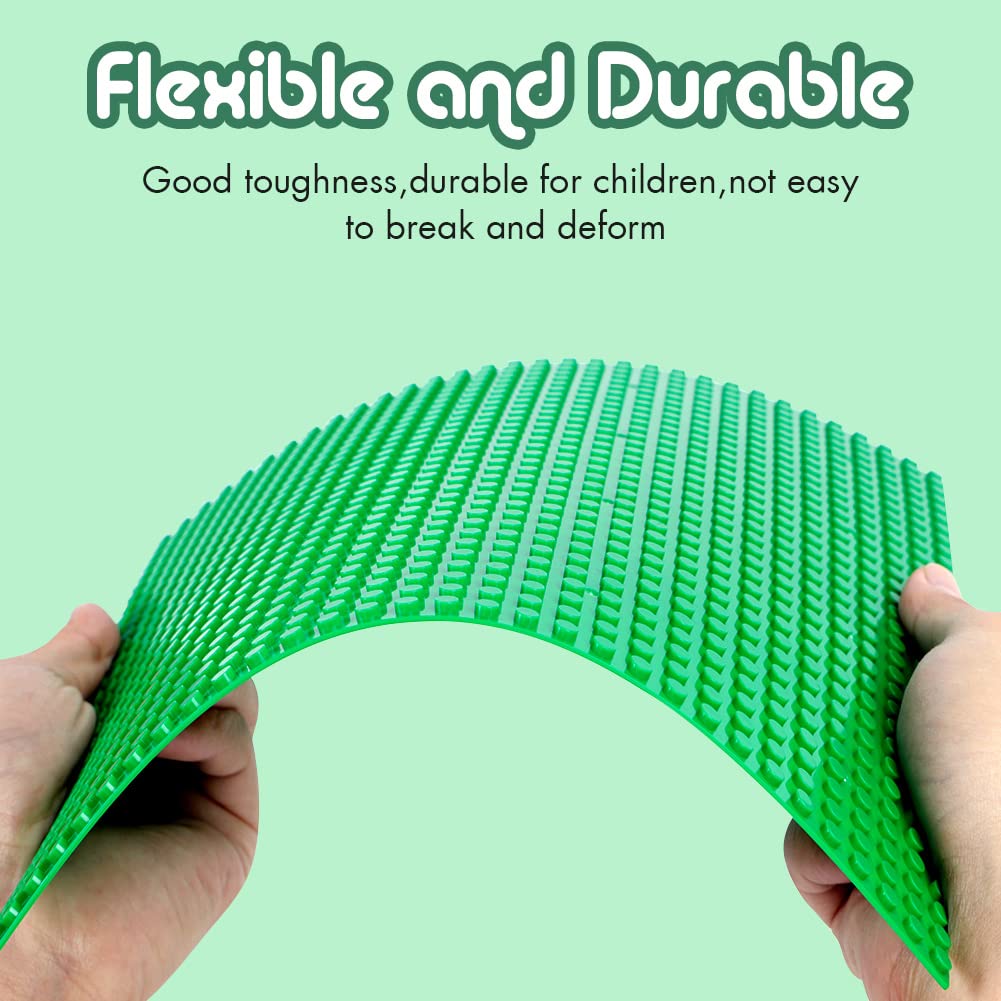 Lekebaby 8 Pack Classic Baseplates – 10x10 Building Boards, 100% Compatible with Major Brands