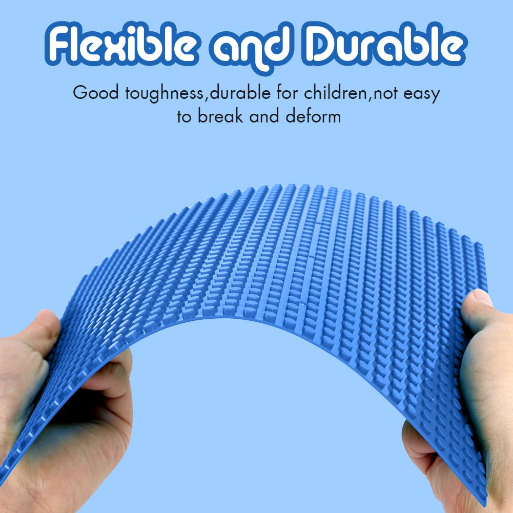 Lekebaby Classic Baseplates 10x10 Blue – 6 Pack, Compatible with Major Brands