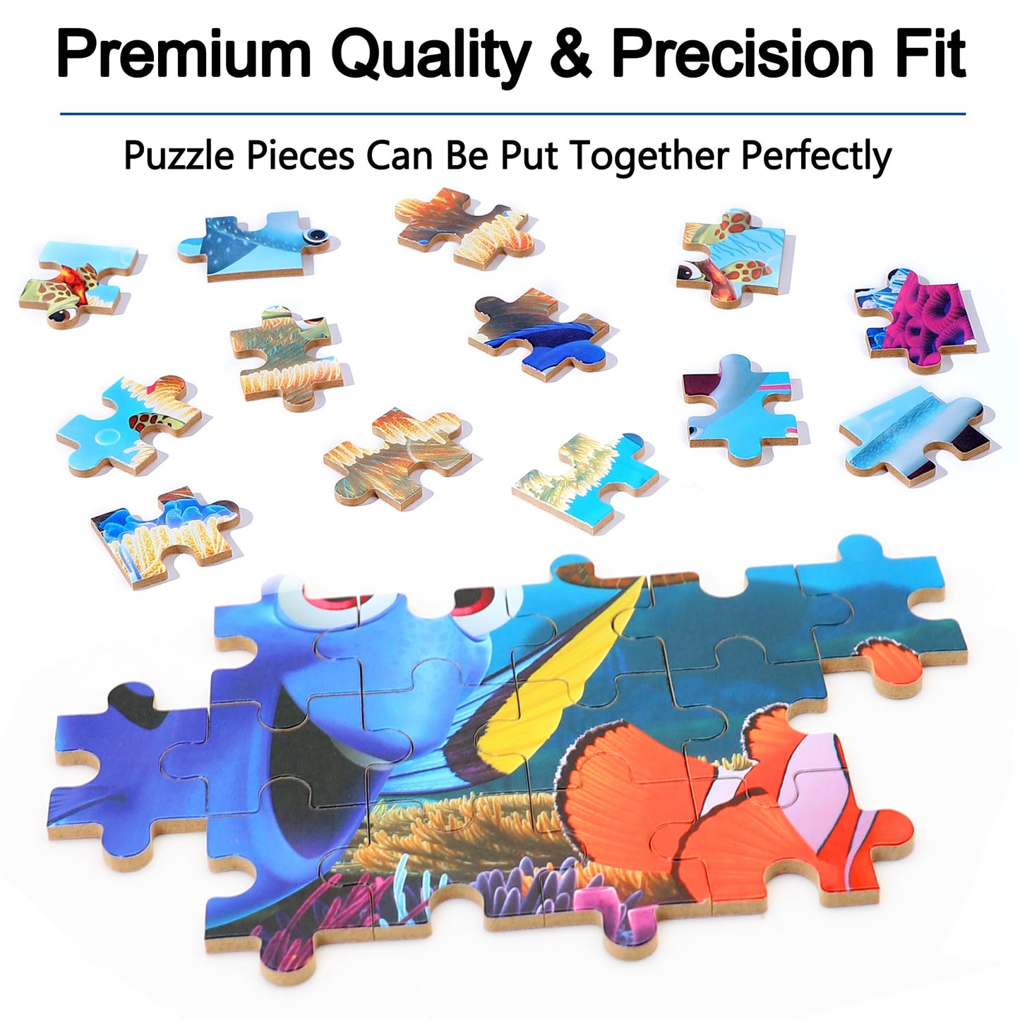 LELEMON Ocean Puzzles for Kids - 60-Piece Underwater World in Metal Box (Ages 4-8)