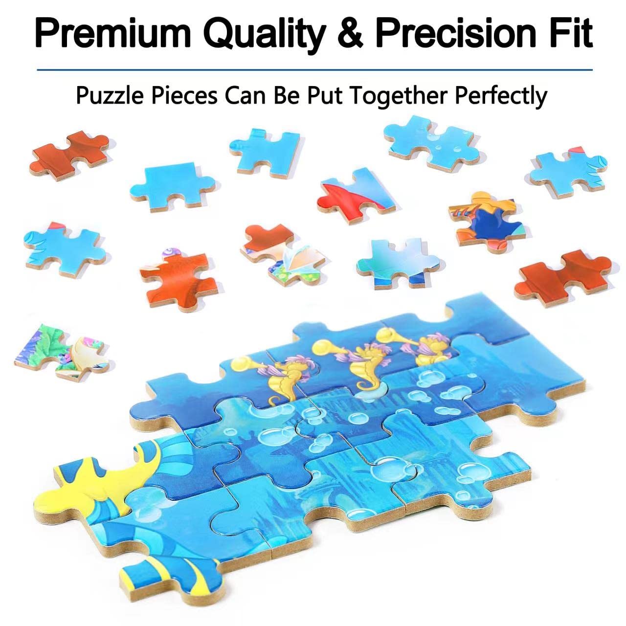 LELEMON Pretty Puzzles for Kids 4-8 | 100-Piece Jigsaws in Metal Box