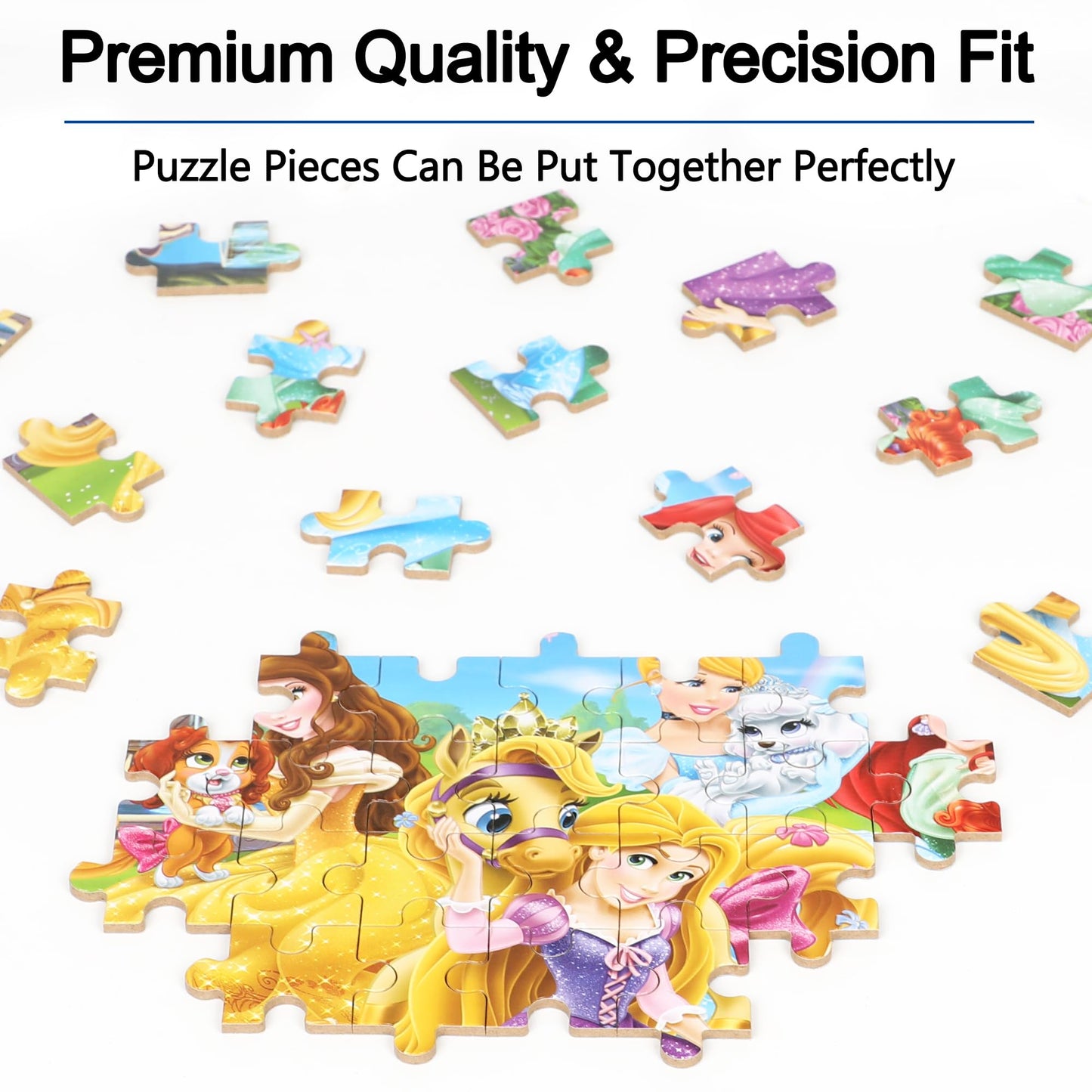 LELEMON 60-Piece Puzzles for Kids Ages 3-6 in Metal Box | Educational Jigsaw Toys