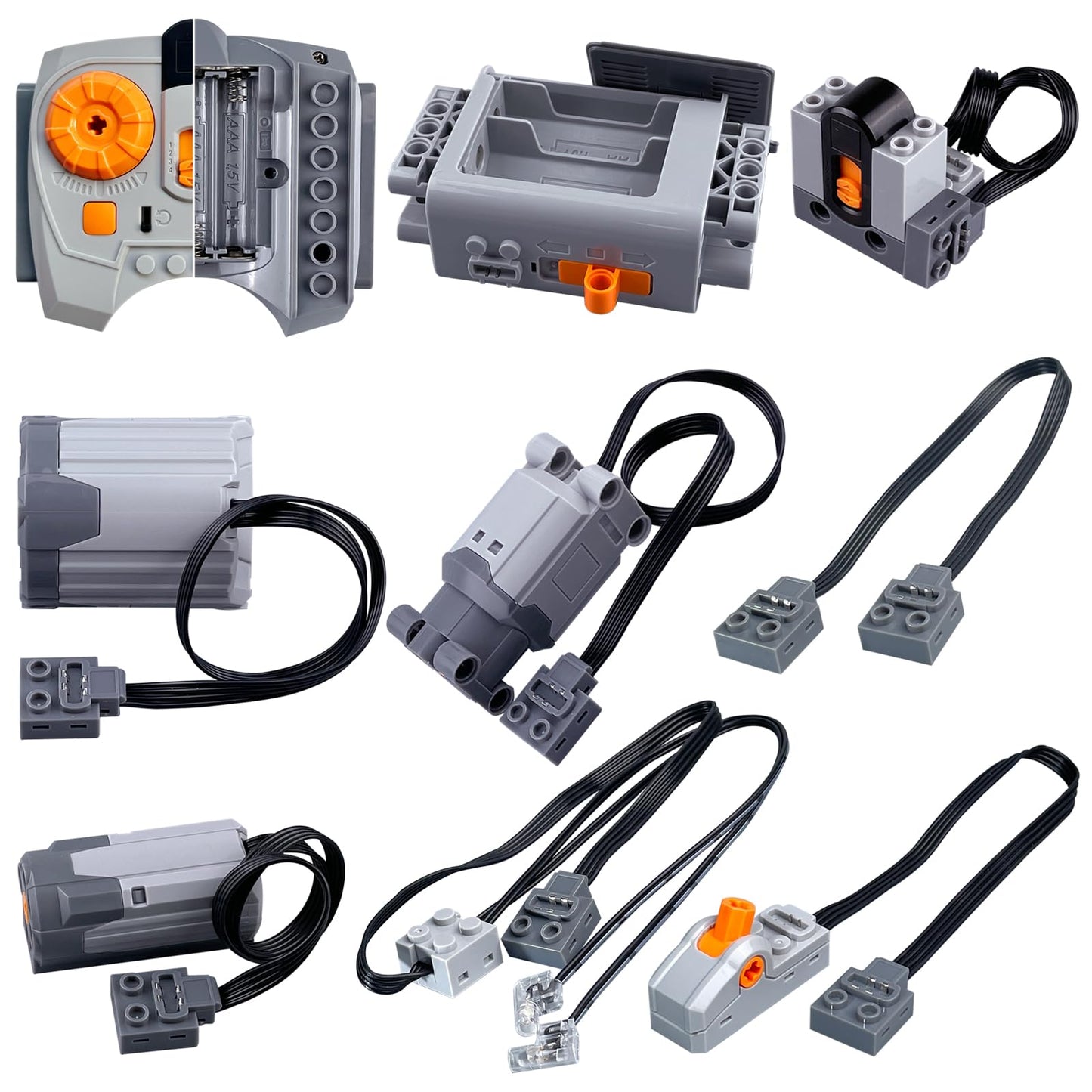 Leleopodo 9-in-1 Technics Motor Kit — Power Function with M/L/XL Motors & 2.4GHz Remote