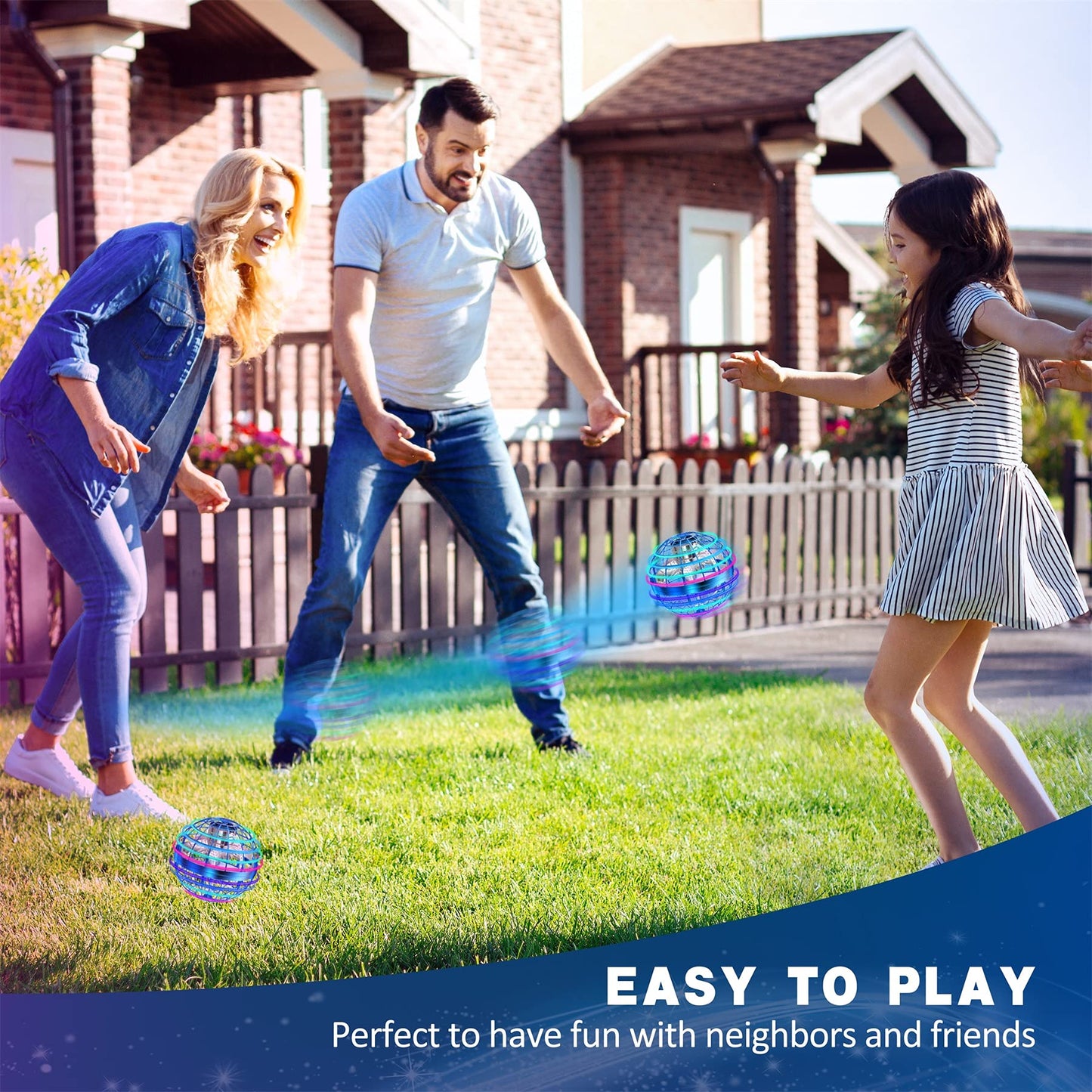 LEMATRIX Flying Orb Ball Toy – Hand-Controlled Hover Ball Drone for Indoor & Outdoor Fun