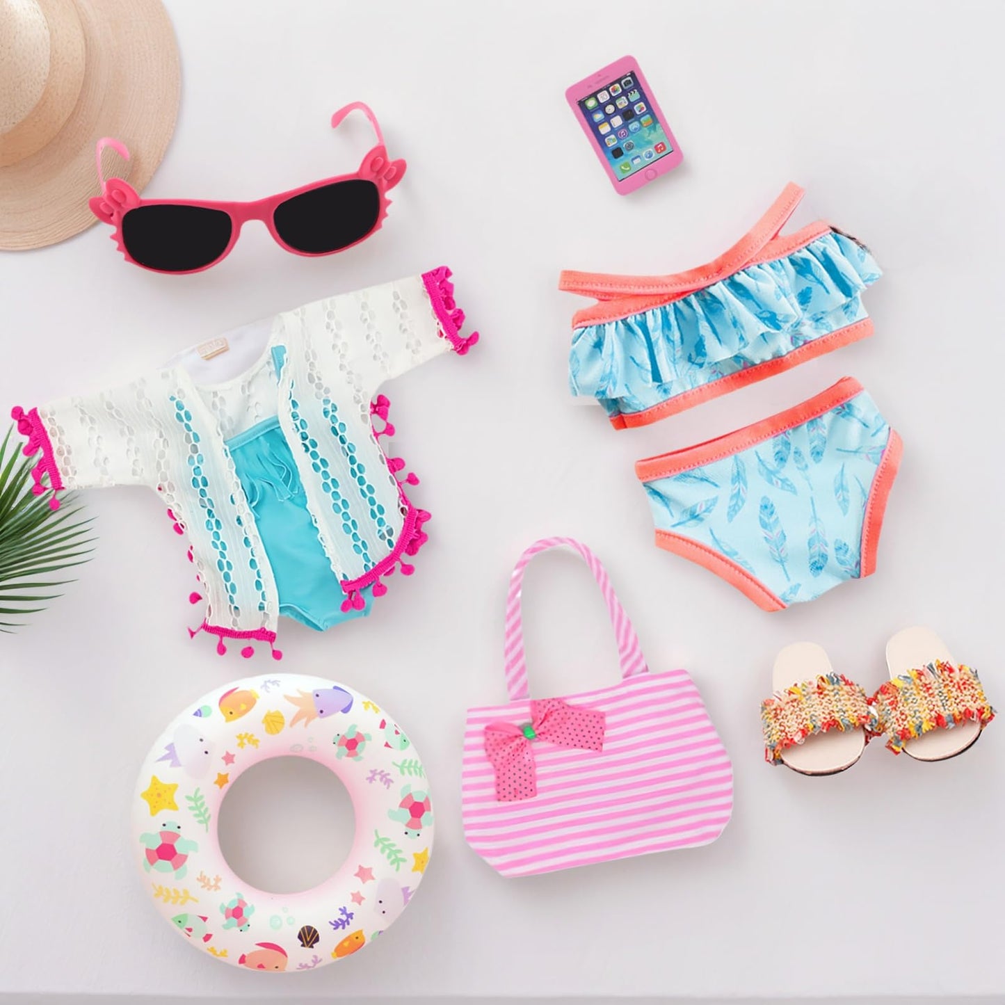 Lembani 18-Inch Doll Swimming Play Set - Beachwear & Accessories