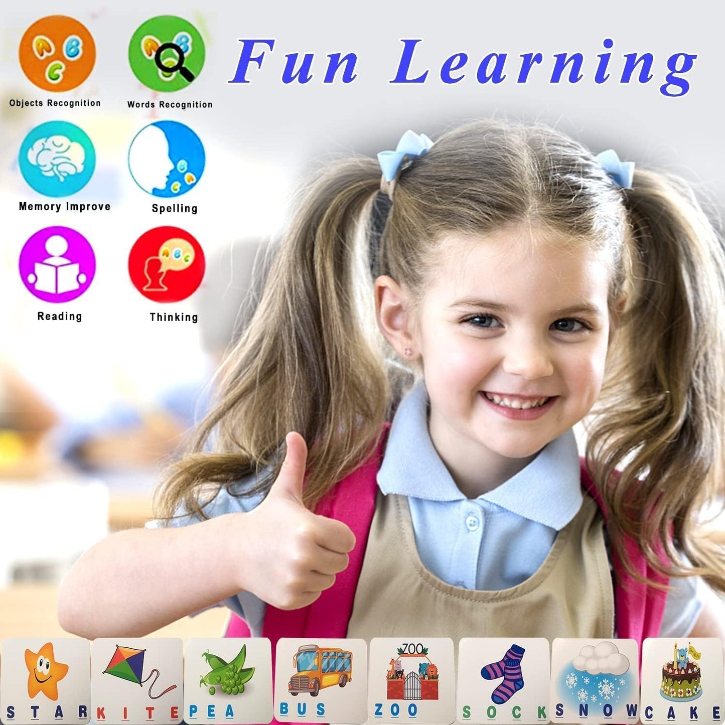 Lemofix Matching Letter Spelling Games for Kids — Educational Learning Toy for Ages 4-6