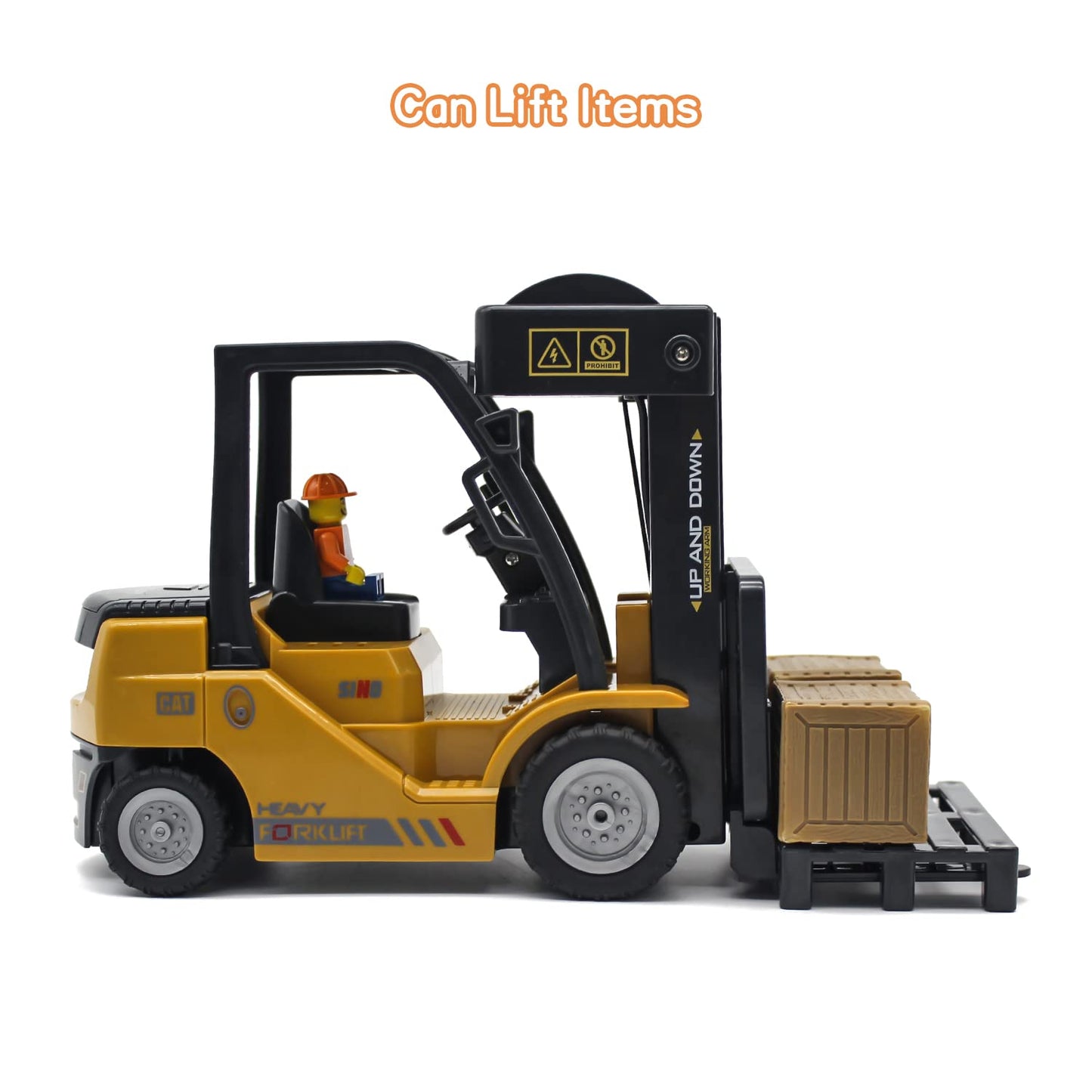 Leopmase 11-Channel RC Forklift Toy with Lights & Sound — 2 Batteries