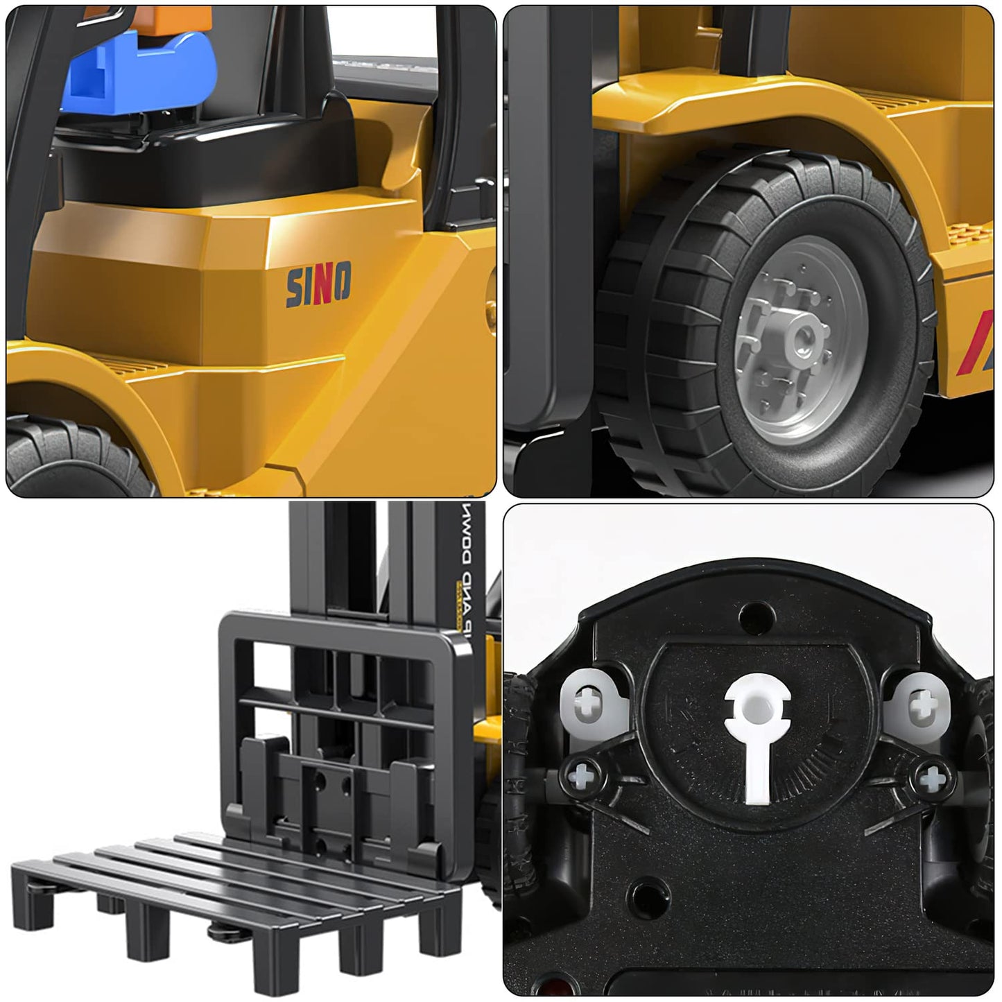 Leopmase 11-Channel RC Forklift Toy with Lights & Sound — 2 Batteries