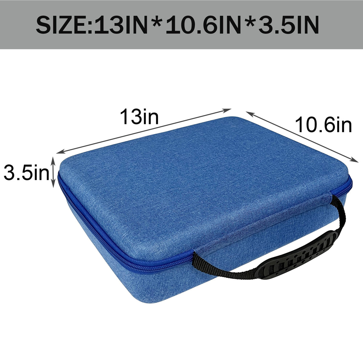 LeoTube Speed Cube Hard EVA Case Bag – 14+ Cubes, Blue, Travel Storage for Rubik's and Shashibo