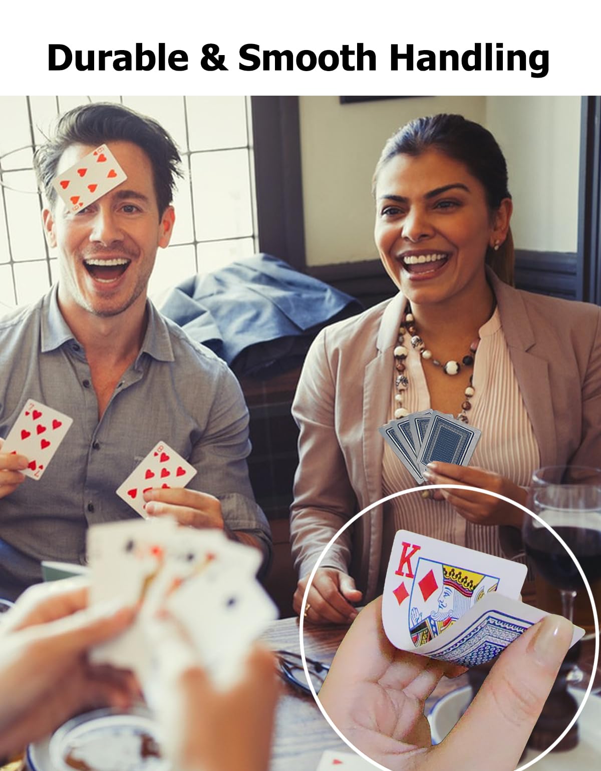 LEQBO Classic Playing Cards – Standard Deck for Poker, Blackjack & Family Fun