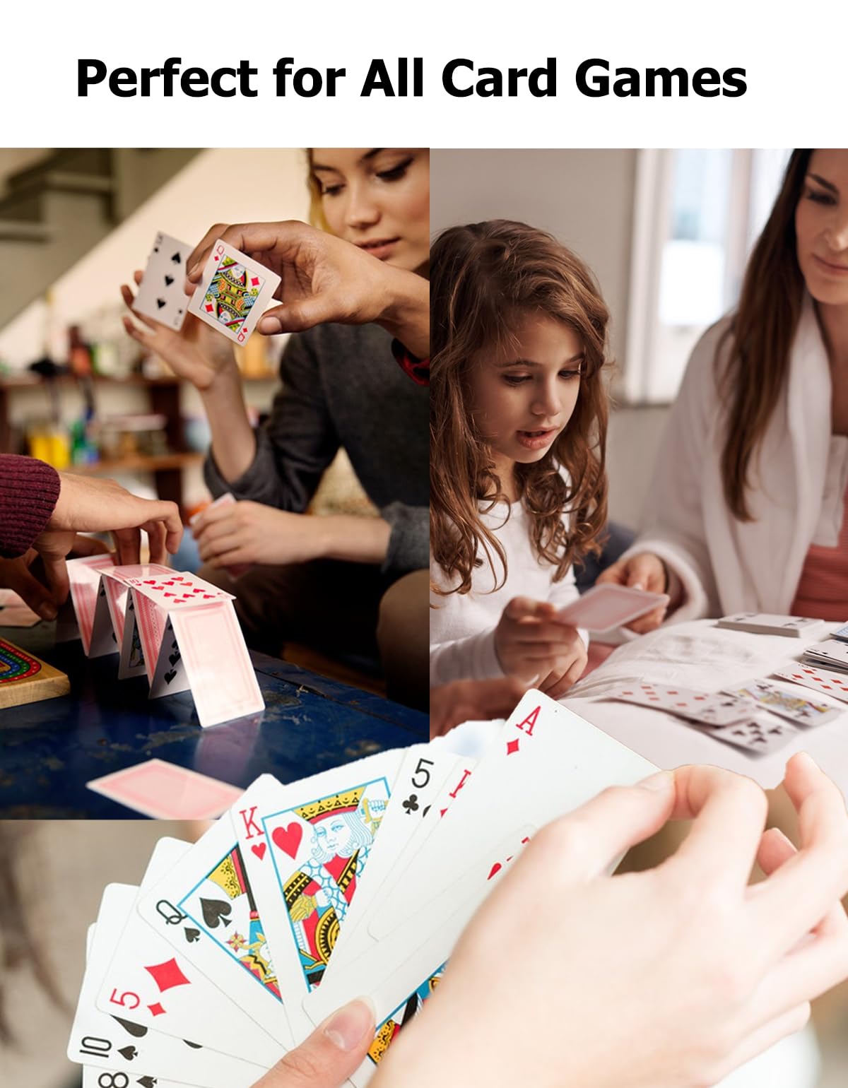 LEQBO Classic Playing Cards – Standard Deck for Poker, Blackjack & Family Fun