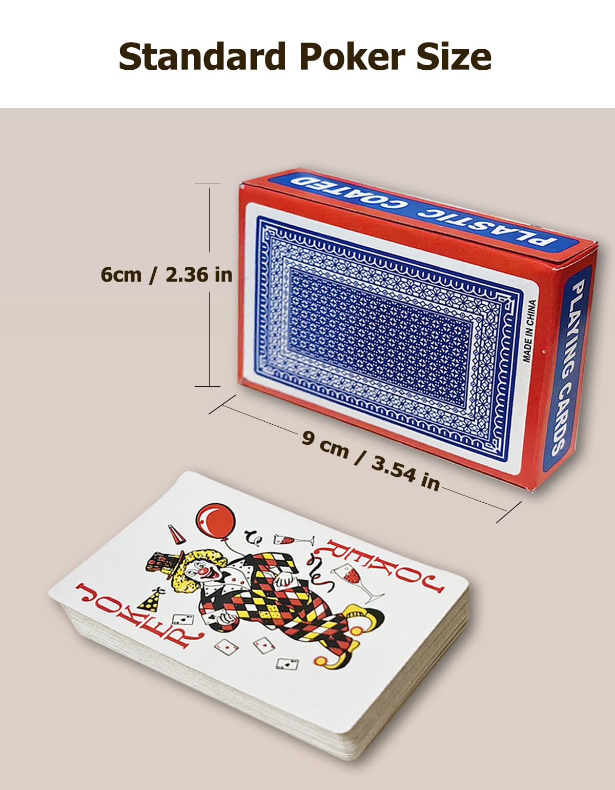 LEQBO Classic Playing Cards – Standard Deck for Poker, Blackjack & Family Fun