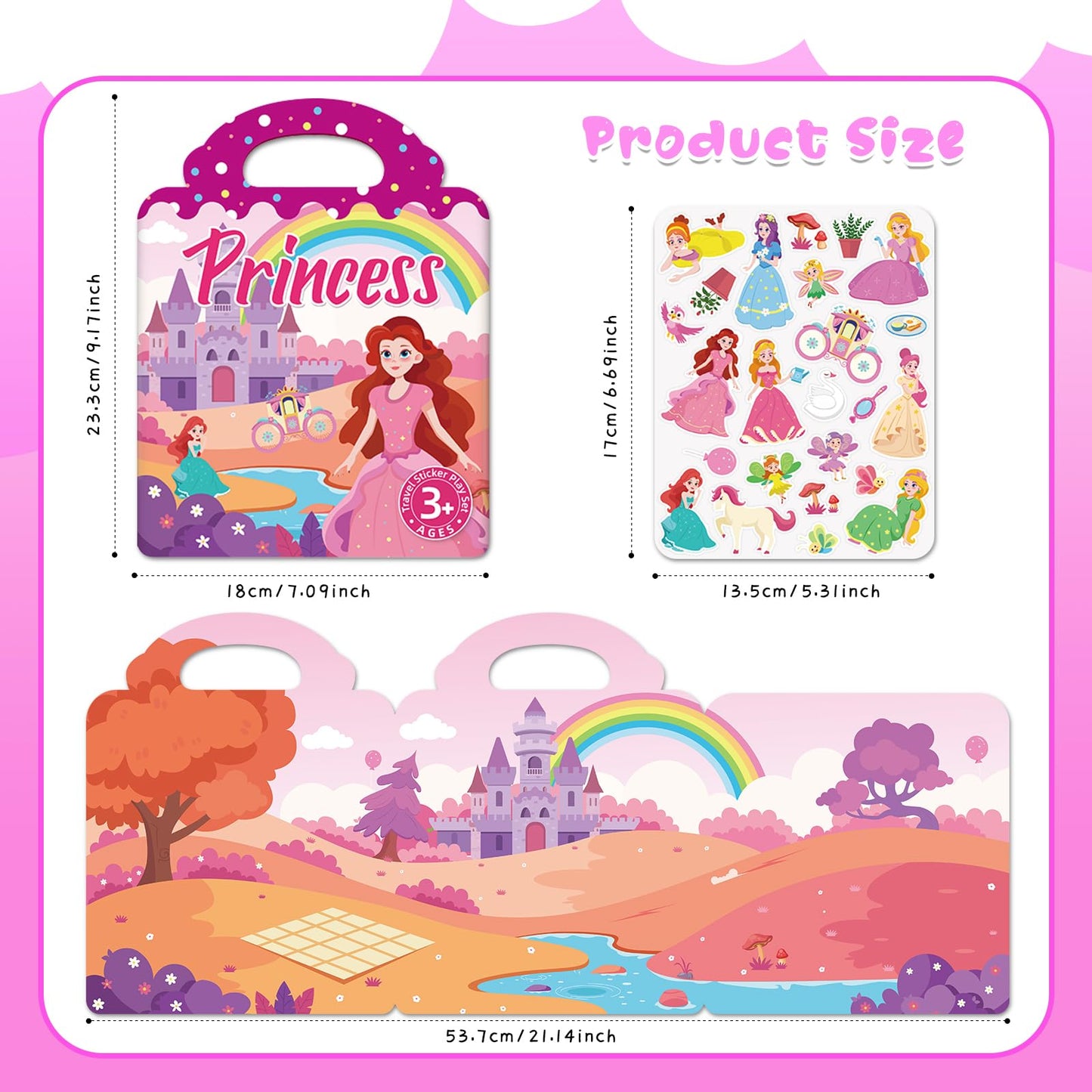 Lerifer Jelly Sticker Books for Toddlers 2–4 | 5 Reusable Sets, Travel-Friendly