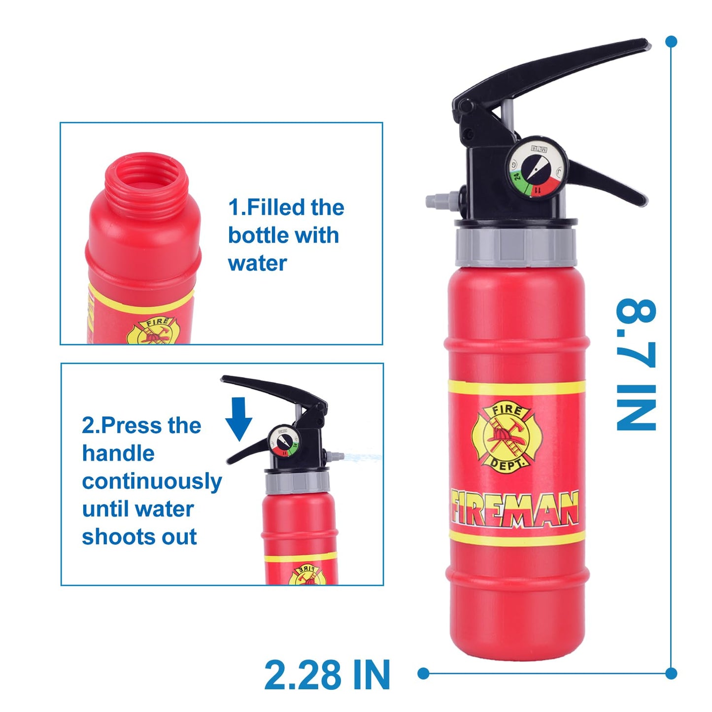 Lesheng space Firefighter Costume for Kids | Role Play Outfit with Working Megaphone