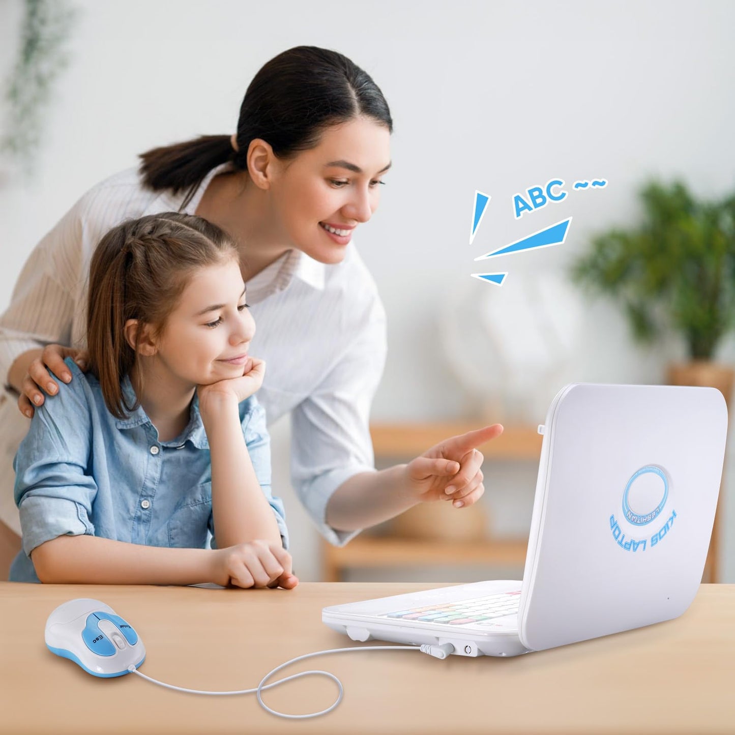 LESHITIAN Kids Laptop | 80 Learning Modes for Alphabet, Words & Math (Ages 5+)