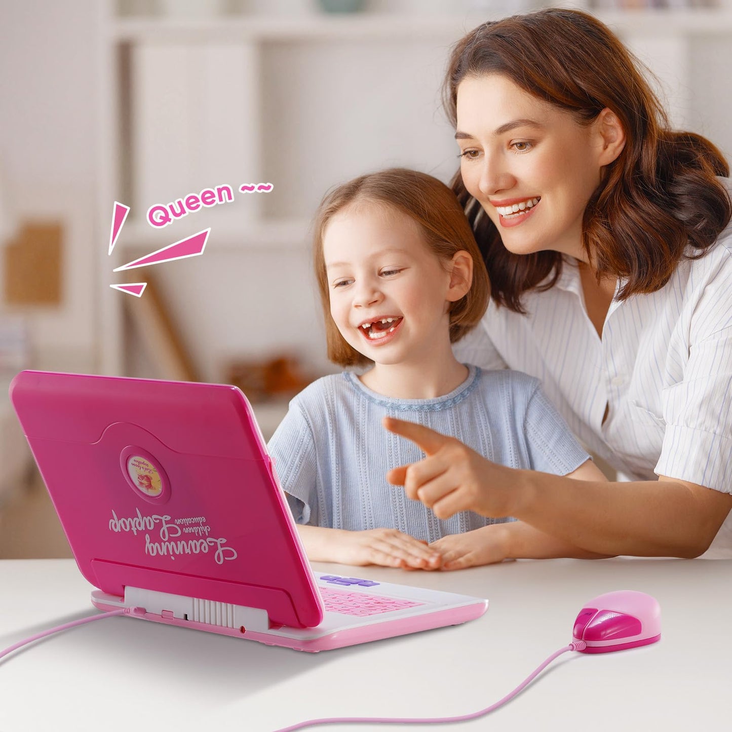 LESHITIAN Kids Laptop | 80 Learning Activities for Alphabet, Words, Math & Music