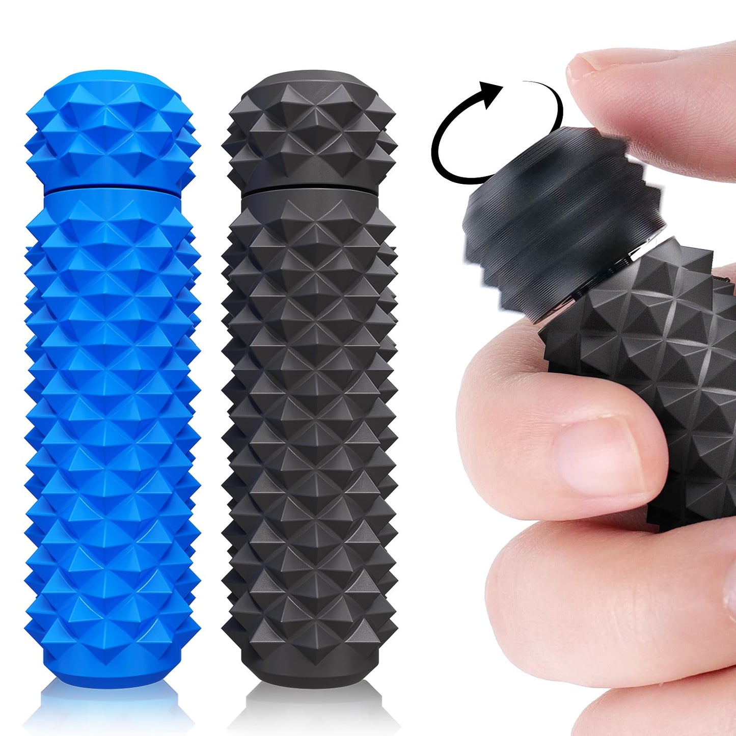 LESONG Pain Fidget Toys for Adults: Rotating Spiky Grippie for Sensory Input | Anxiety, ADHD, Autism