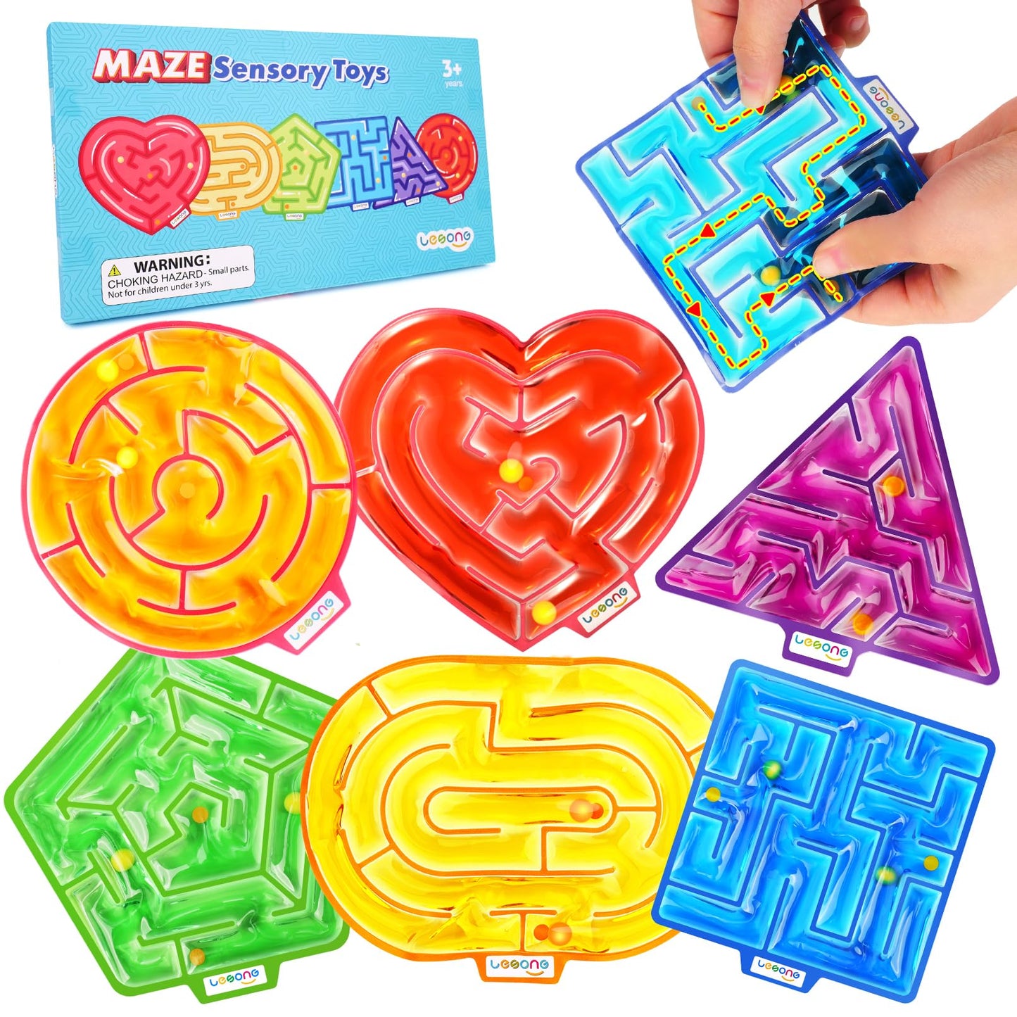 LESONG Sensory Gel Maze – Calming Fidget Toys for Autism in Classroom & Home
