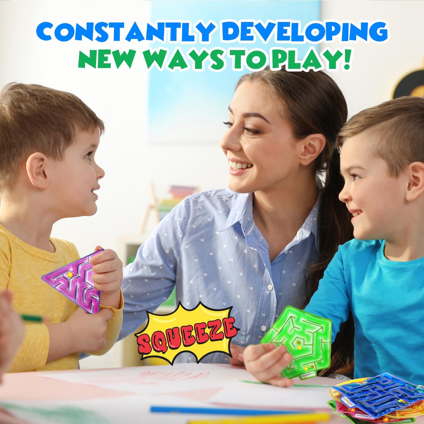 LESONG Sensory Gel Maze – Calming Fidget Toys for Autism in Classroom & Home