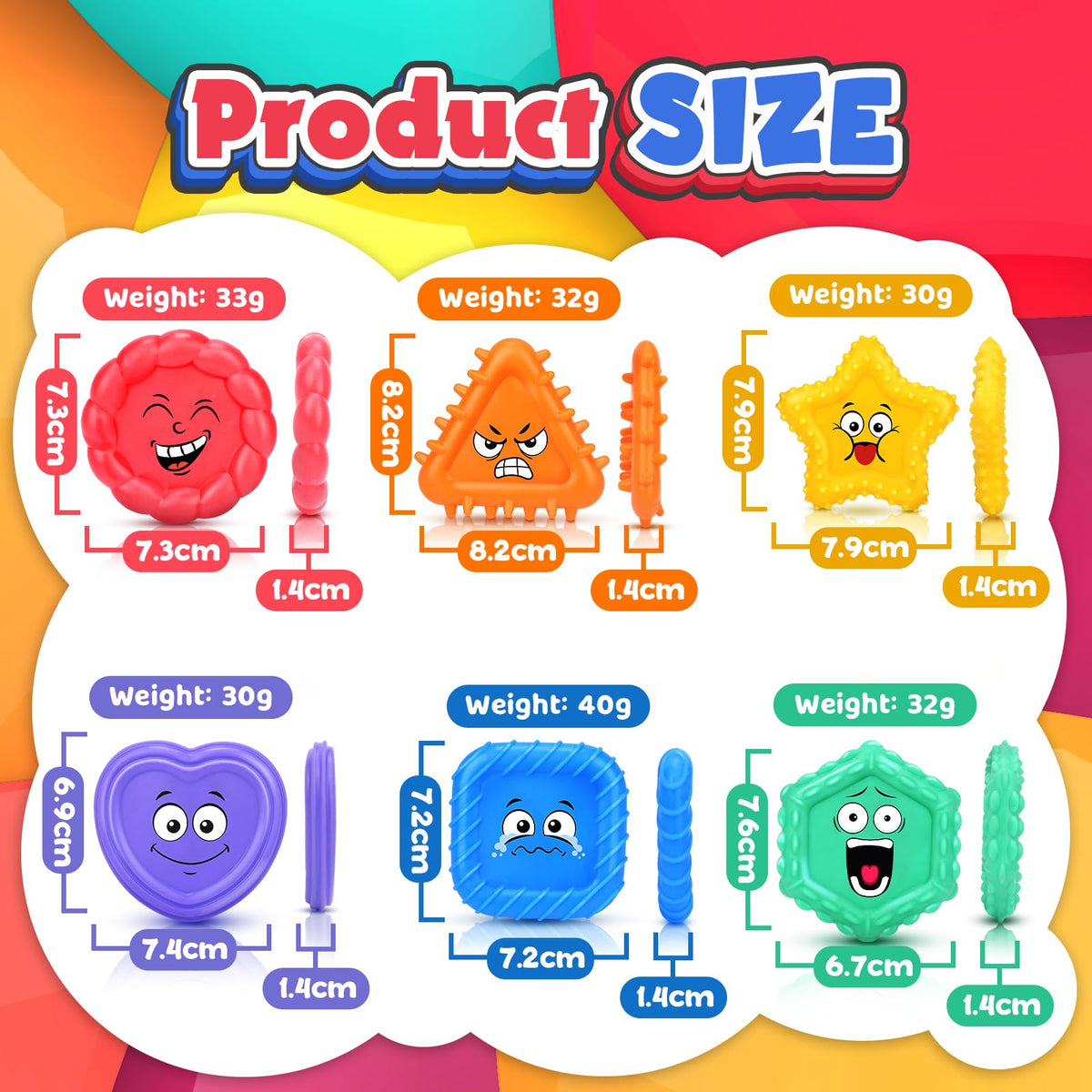 LESONG Sensory Toys for Kids – Social-Emotional Learning Fidget Set