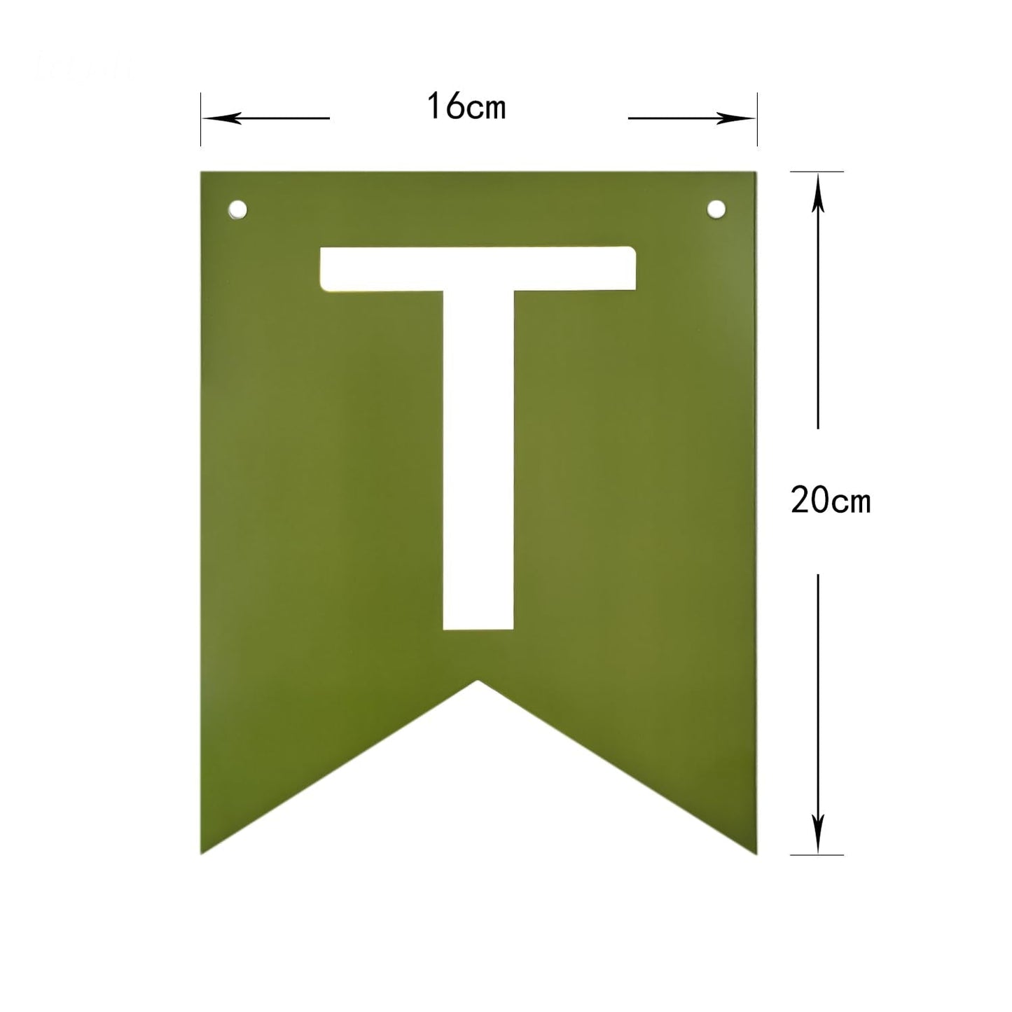Letjolt Brown Green Happy Birthday Banner | 13pc Greenery Theme Party Decor