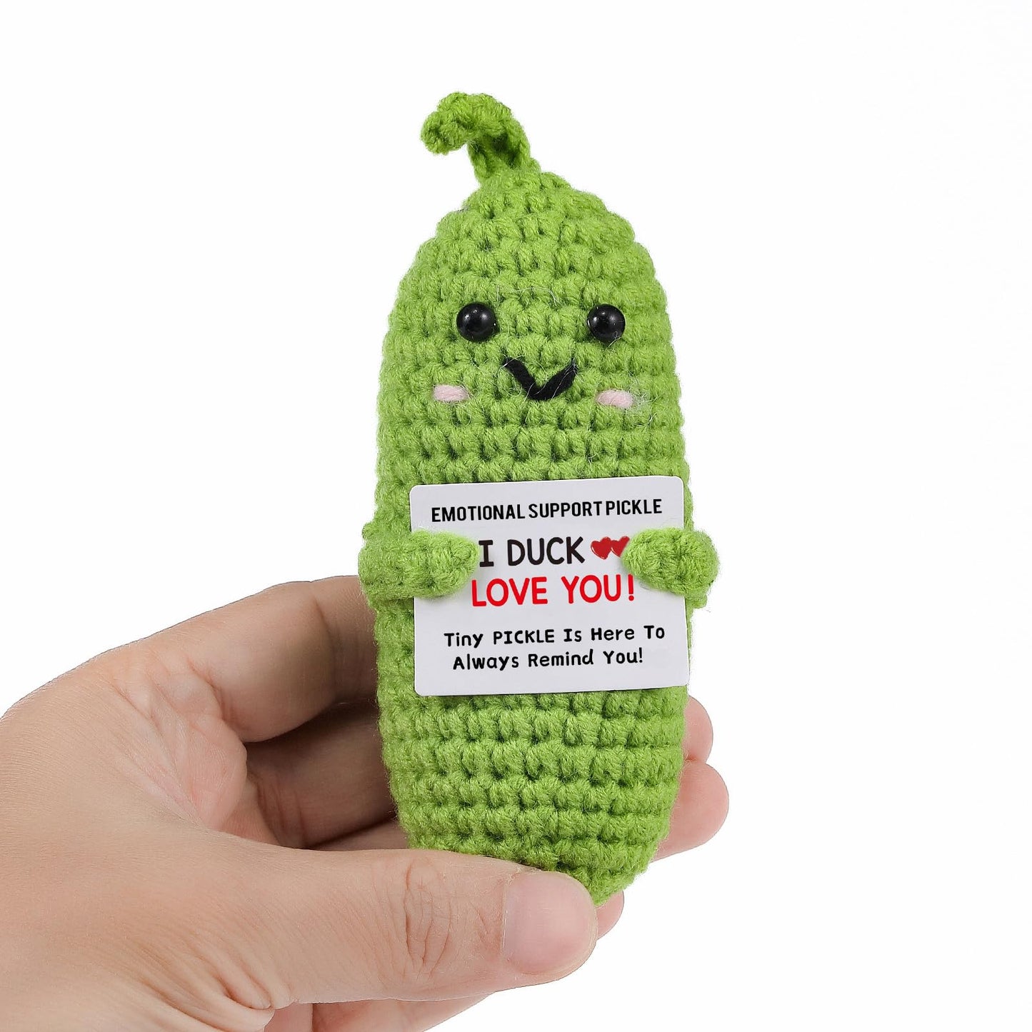 Letken Pickle Gift for Women – I Duck Love You Crochet Encouragement