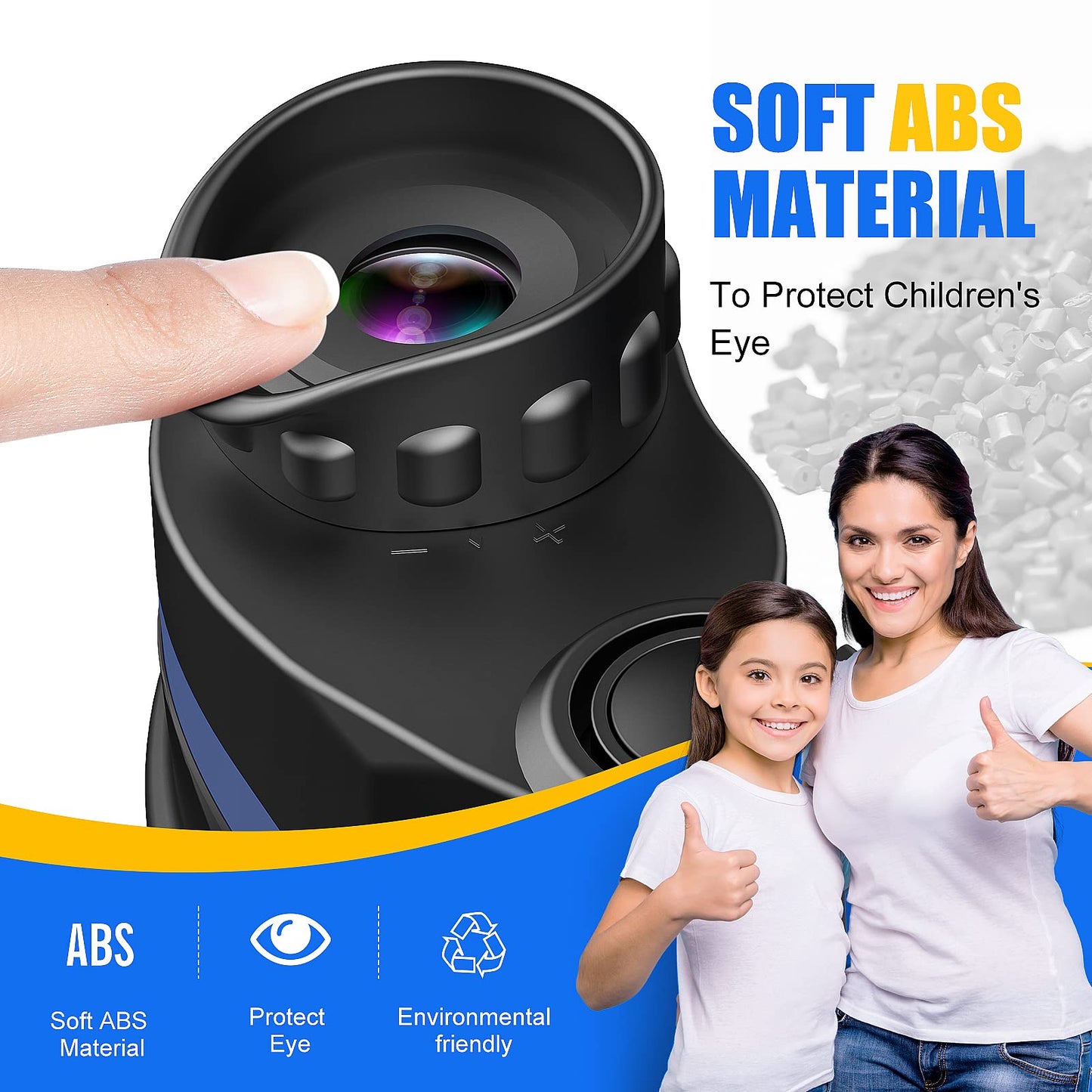 LET'S GO! Kids Binoculars — 8x Magnification, Kid-Safe, Shock-Proof for Outdoor Play