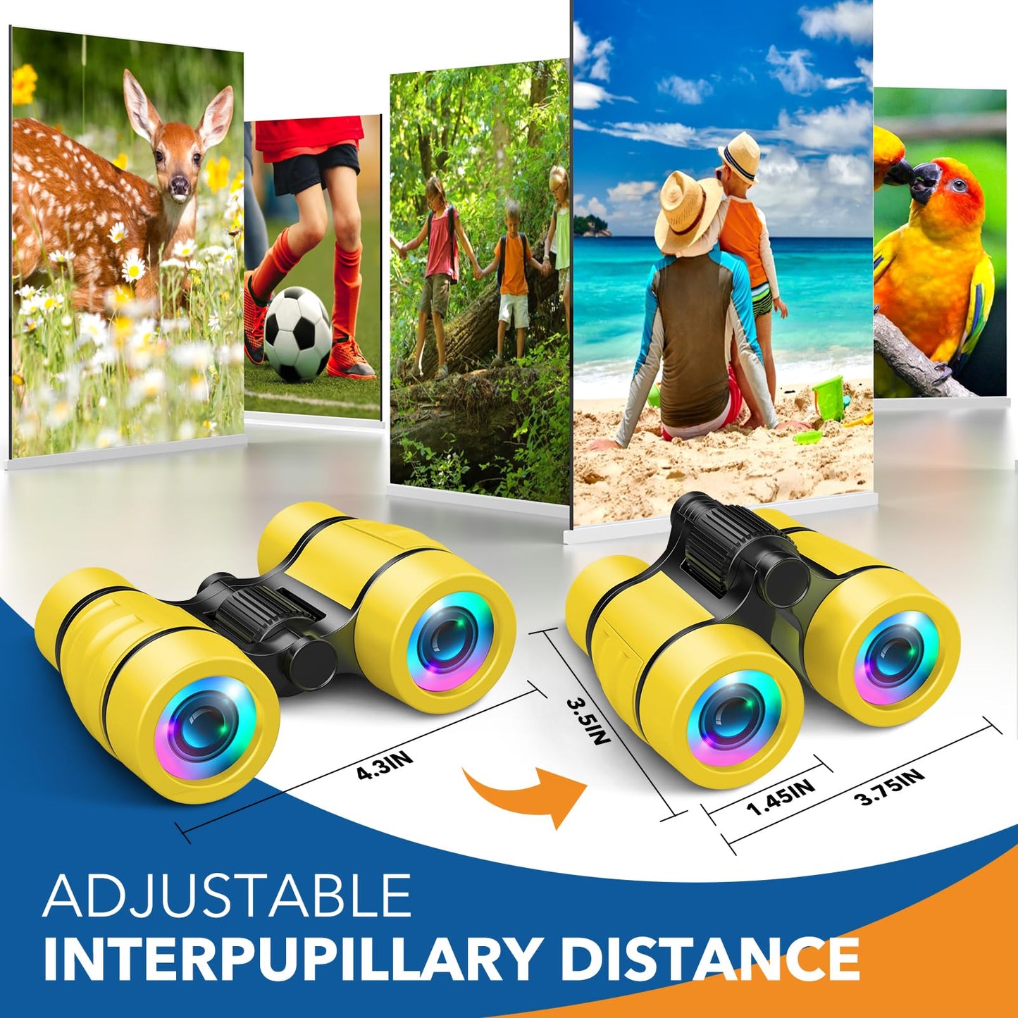 LET'S GO! Bird Watching Binoculars for Kids (Ages 3-7) – Outdoor Learning Toy