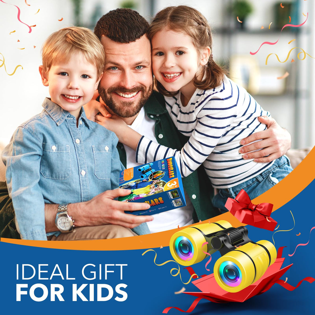 LET'S GO! Bird Watching Binoculars for Kids (Ages 3-7) – Outdoor Learning Toy