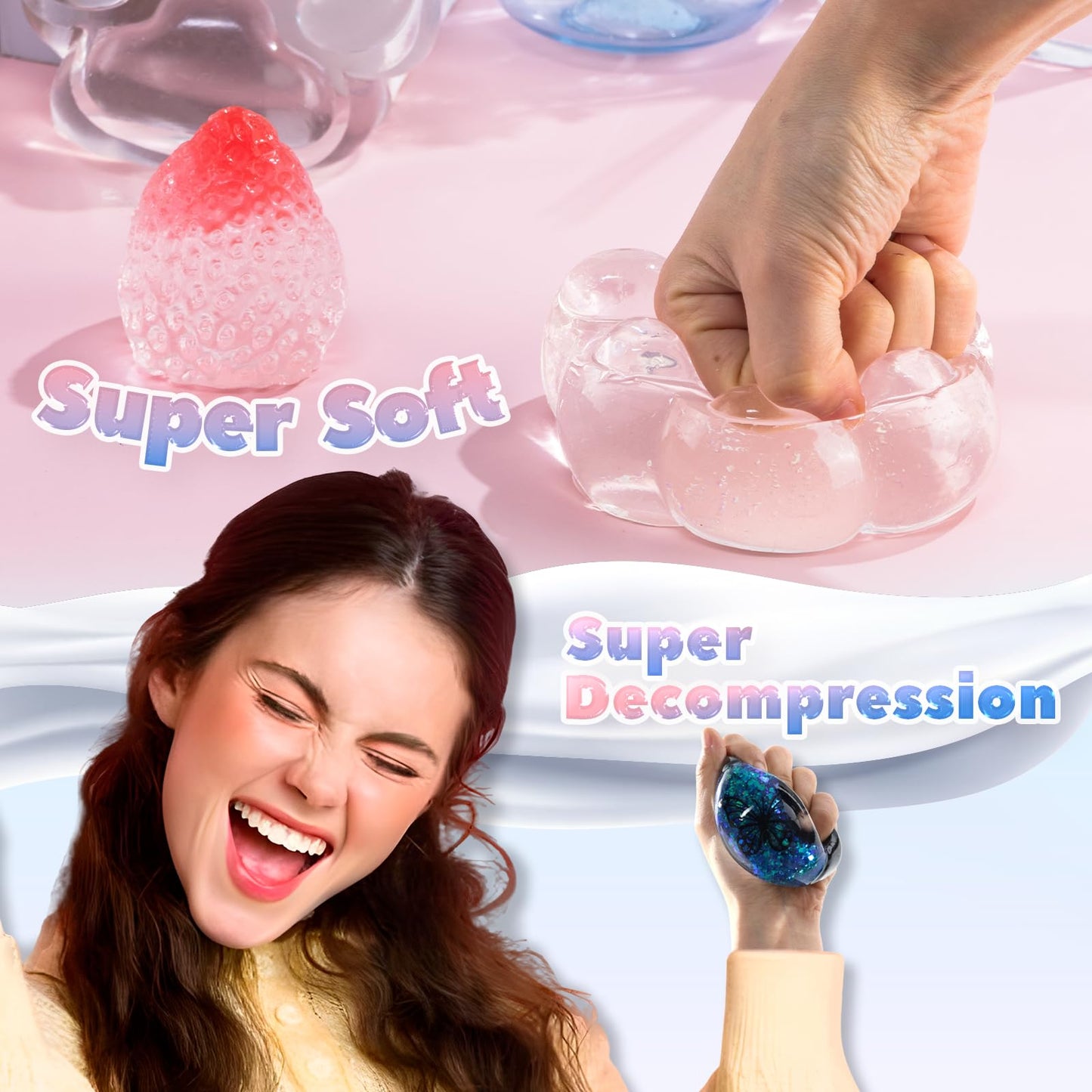 LET'S RESIN Transparent Gel for Taba Squishy – 28oz Soft Flex Rubber for DIY Squishy Craft